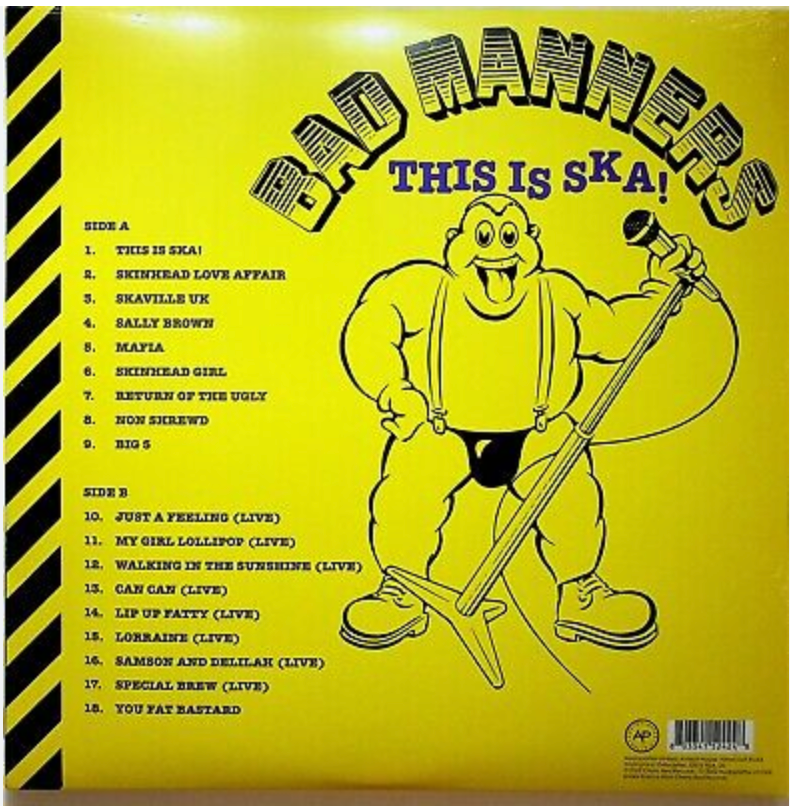 BAD MANNERS (バッド・マナーズ) - This Is Ska (UK 限定再発「ホワイトヴァイナル」LP/ New)