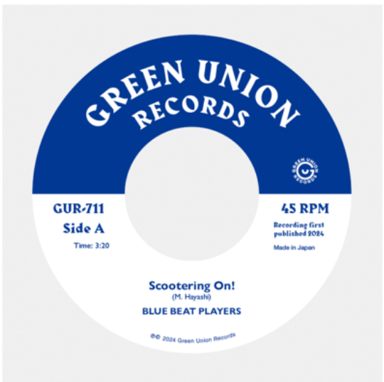 BLUE BEAT PLAYERS (ブルー・ビート・プレイヤーズ) - Scootering On! / Marseille Soreil (Japan 限定プレス 7"/New) 伝説的東京モッド〜スカ!'24年最新シングル!
