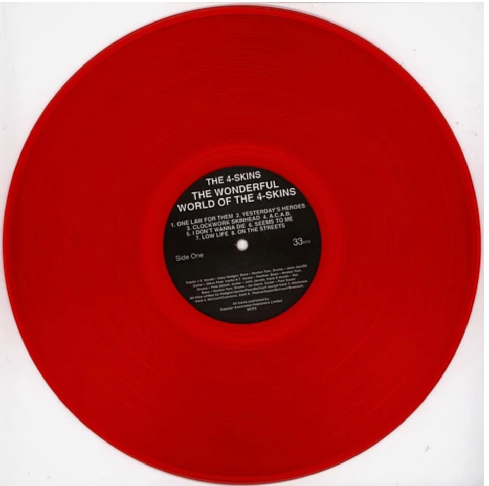 4 SKINS, THE (ザ・フォー・スキンズ) - The Wonderful World Of The 4 Skins (UK 200枚限定再発 160g「ブラッドレッドヴァイナル」LP/ New)