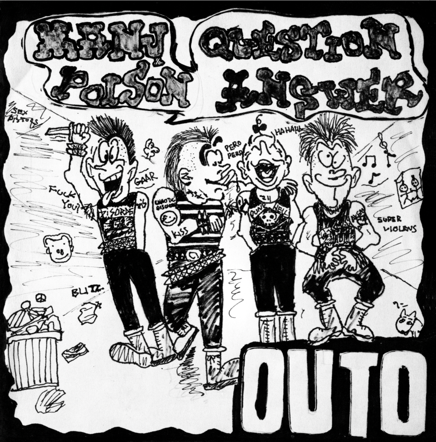 OUTO (オウト) - Many Question Poison Answer (Japan 限定プレス再発 7"/ New)'84年ファースト EP!