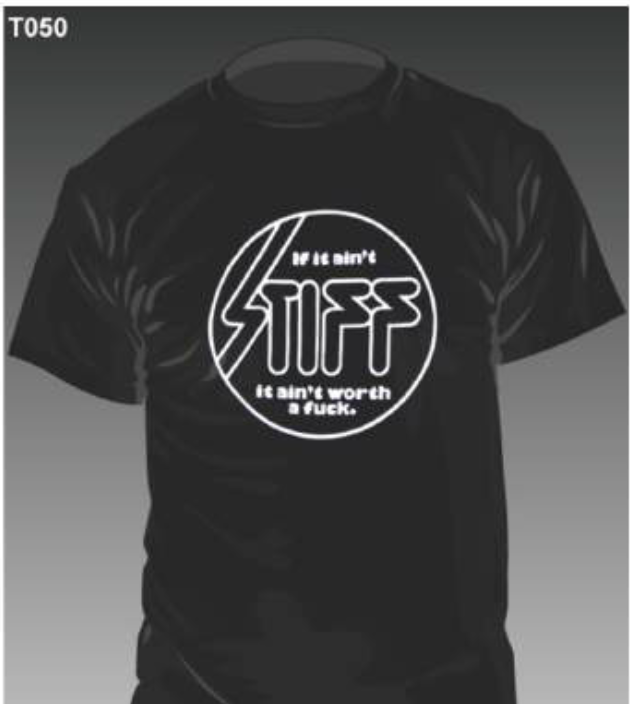 STIFF RECORDS (スティッフ・レコーズ) - Classic Logo (限定 Tシャツ「M」サイズ/ New)