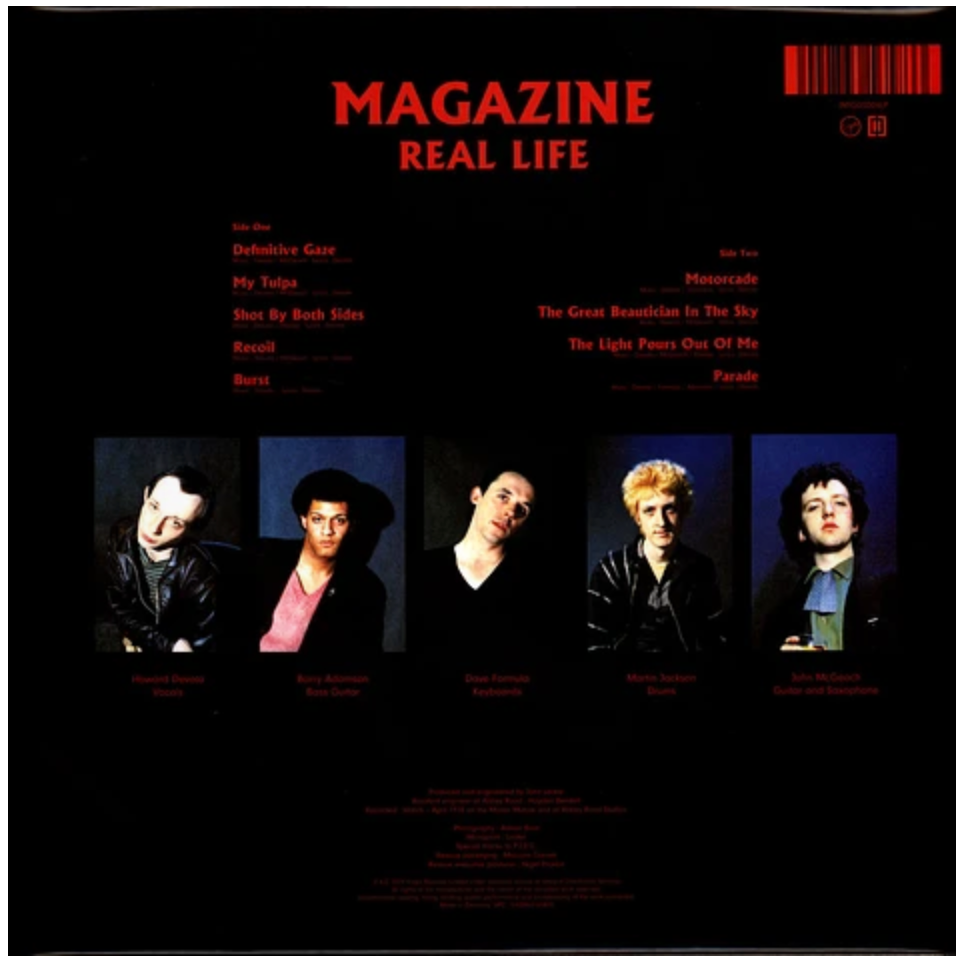 MAGAZINE (マガジン) - Real Life (EU 限定再発「レッドヴァイナル」LP/ New) feat.ハワード・ディヴォート (元バズコックス)!