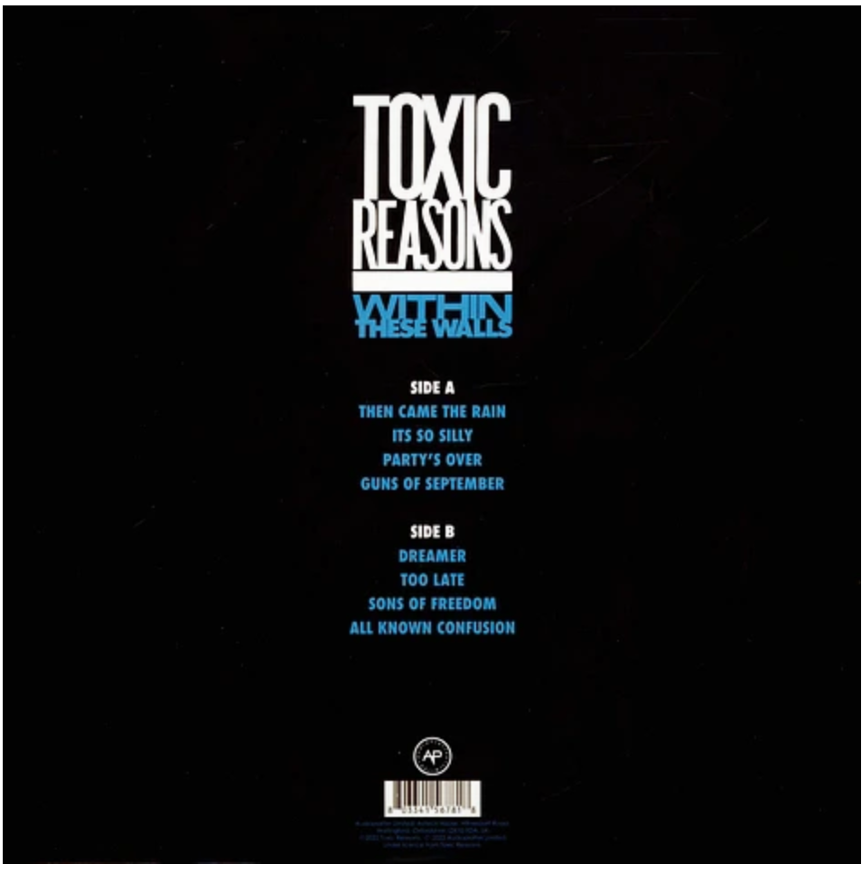 TOXIC REASONS (トキシック・リーズンズ) - Within These Walls (UK 限定再発「ブルーヴァイナル」LP/ New) '85年サードアルバム!