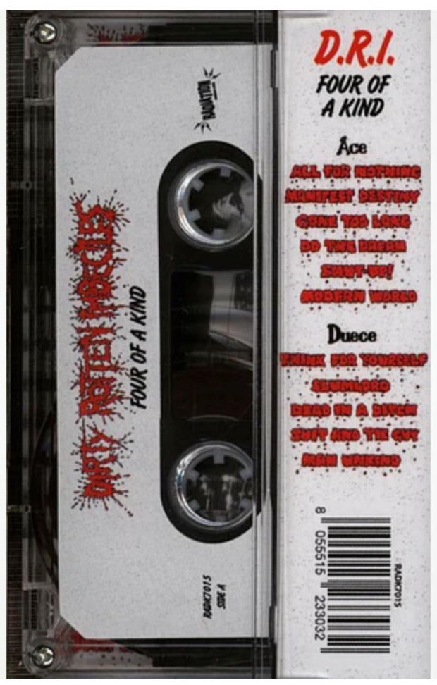 D.R.I. (Dirty Rotten Imbeciles) - 4 Of A Kind (Italy 「正規」限定再発カセット / New) '88年4枚目アルバム!