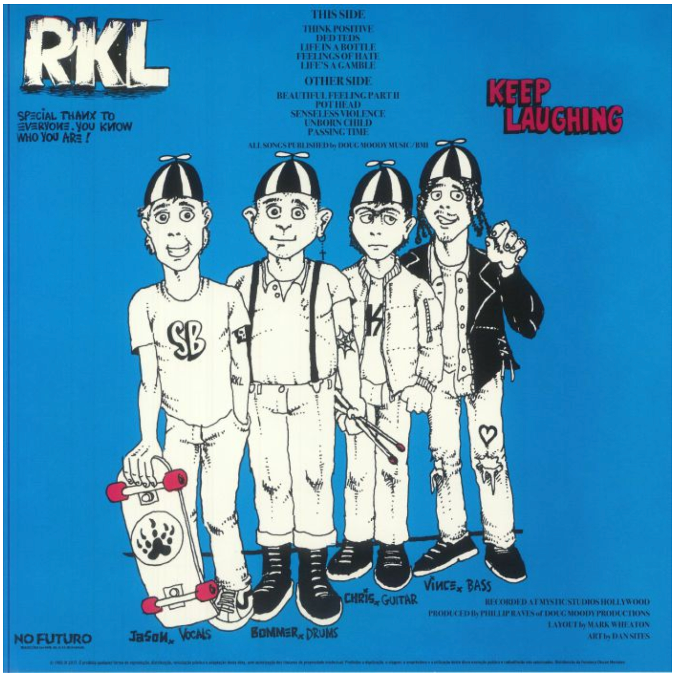 RKL (アール・ケイ・エル) - Keep Laughing (Spain 限定リプロ再発 LP/ New) 史上最高のスケートパンク名盤 !