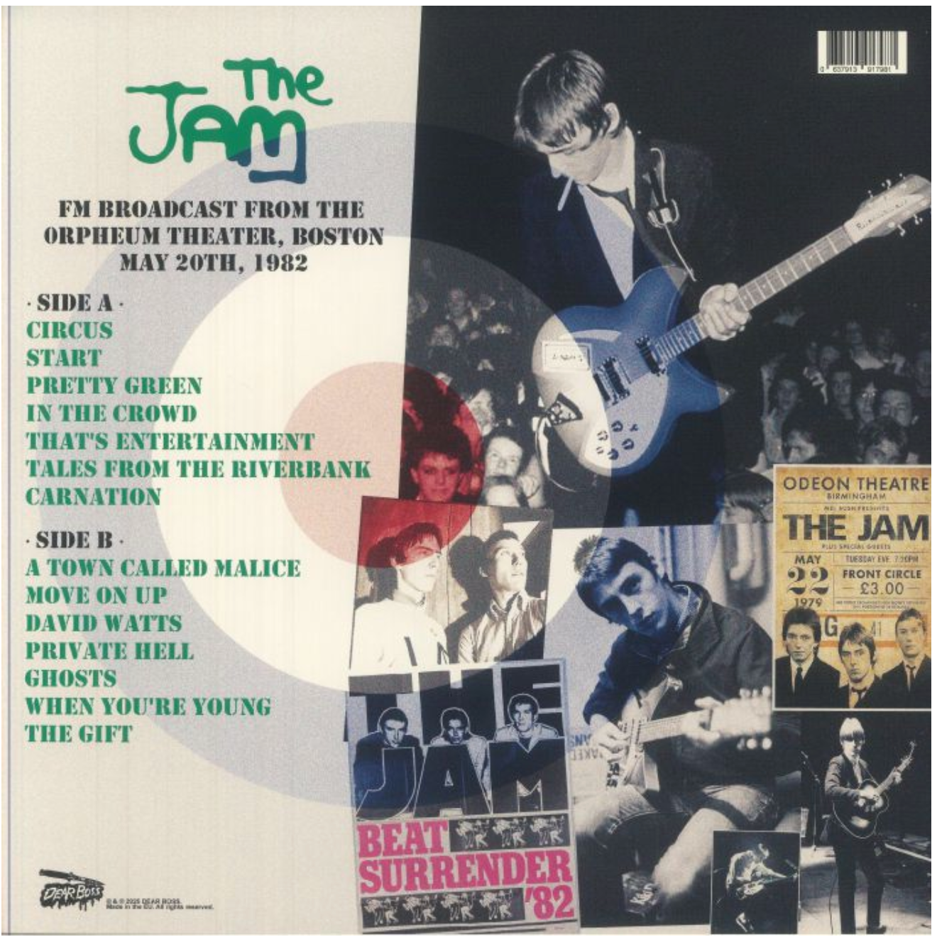JAM, THE (ザ・ジャム) - Pretty Green - Live In Boston 1982 (EU 300枚限定プレス「グリーンヴァイナル」LP/New) 絶頂期ライブ!