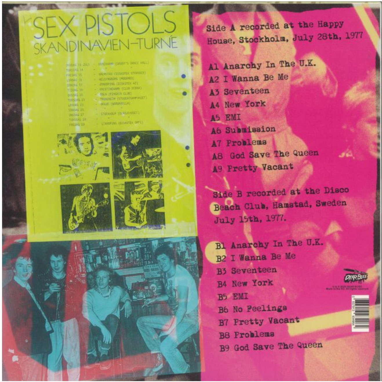 SEX PISTOLS (セックス・ピストルズ) - Sweden Heaven And Hell (EU 限定プレス「ブラックヴァイナル」LP/ New) '77年7月のスウェーデン公演をカップリング収録!