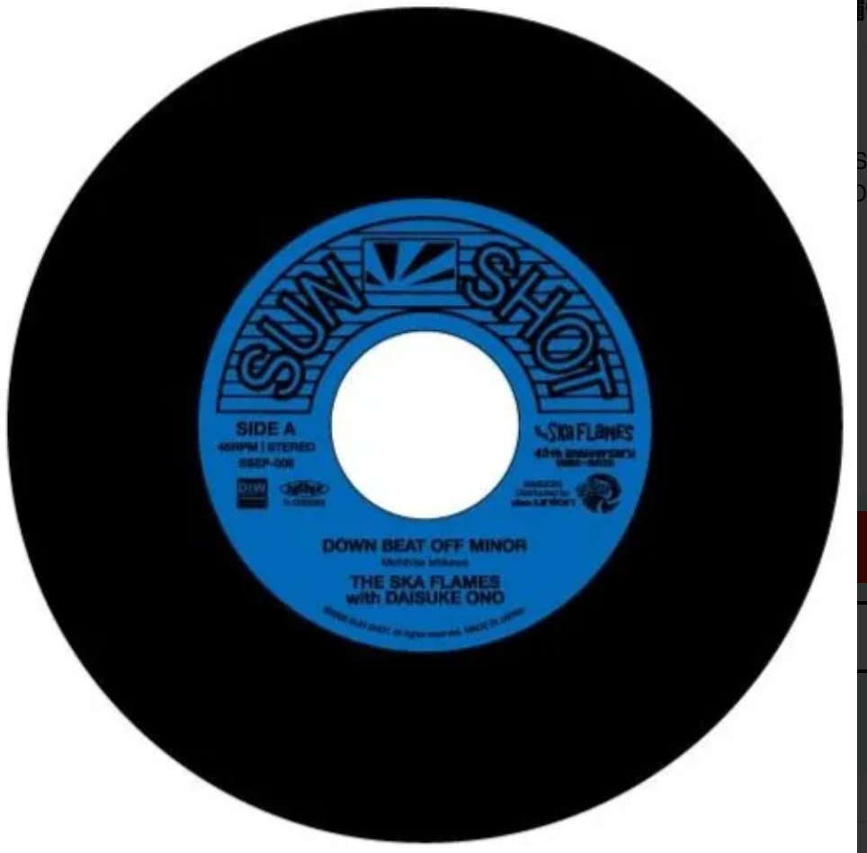 SKA FLAMES, THE (ザ・スカフレイムス ) - Down Beat Off Minor / Last Borelo (Japan 限定プレス 7"/ New) 2026年01月21日発売!