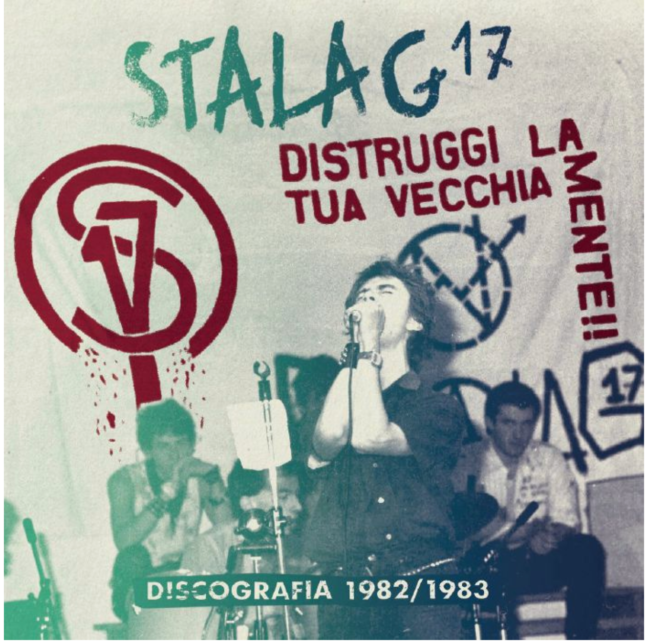 STALAG 17 (スタラグ・セブンティーン) - Distruggi La Tua Vecchia Mente!! 1982-83 (Italy 200枚限定「ブラックヴァイナル」LP/ New) 初期イタリアンハードコア!