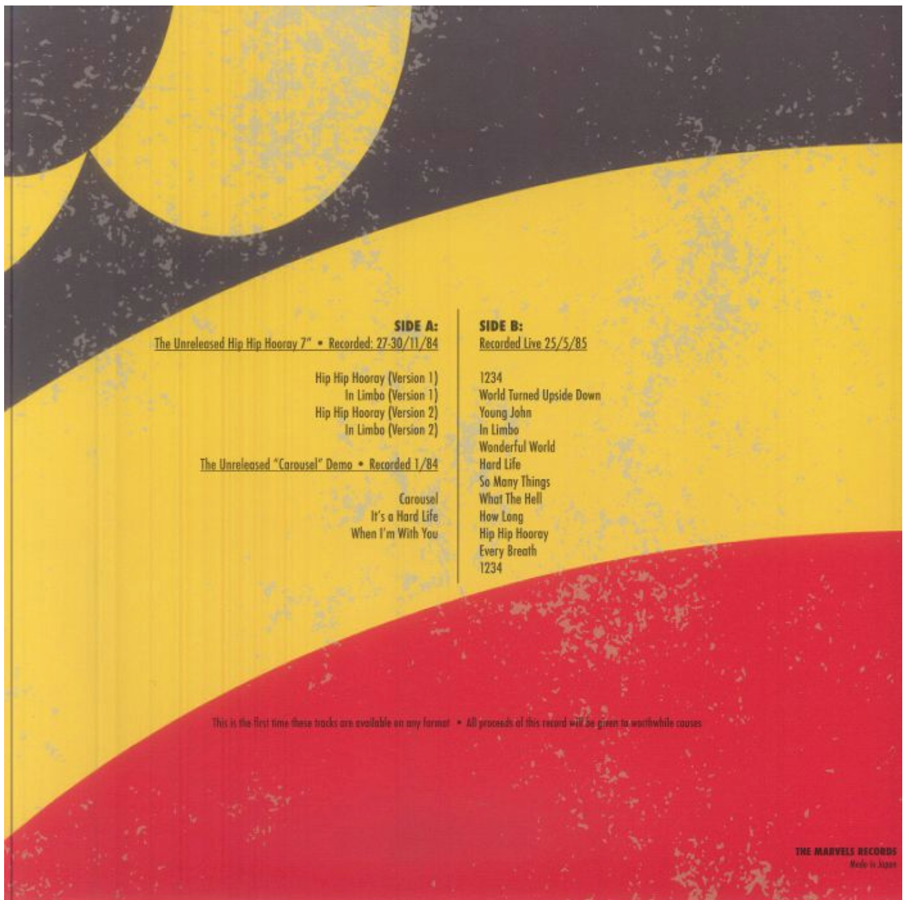 OMEGA TRIBE (オメガ・トライブ) - The Unreleased Hip Hip Hooray And Carousel singles + Live '85 (EU 限定プレス LP/ New) 未発表 EP+デモ、ライブ!