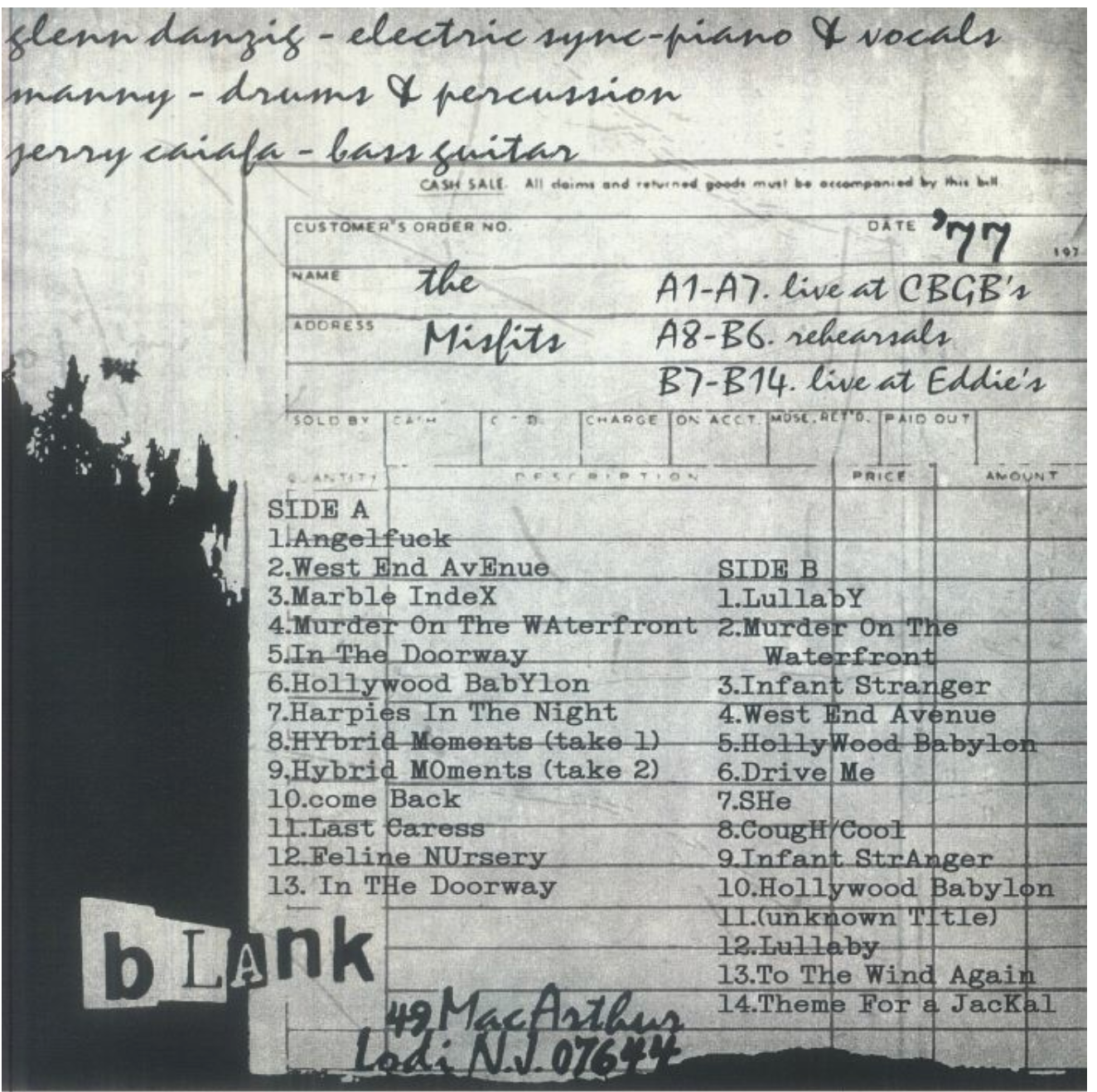 MISFITS (ミスフィッツ) - Before The Static Age: Songs From The Manny Tapes (EU 限定プレス再発 LP/ New) '77年録音の極初期コレクション!