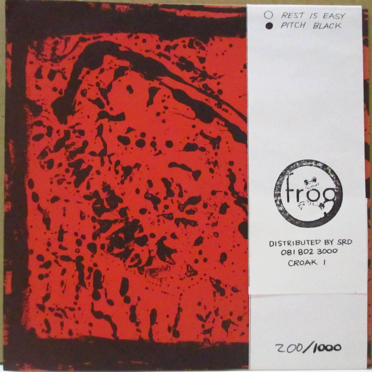 SHIVA AFFECT (シヴァ・アフェクト) - Rest Is Easy (UK 1,000枚限定 7インチ+マット固紙ジャケ, ミニインサート, ナンバリング入り帯) '92年シングル