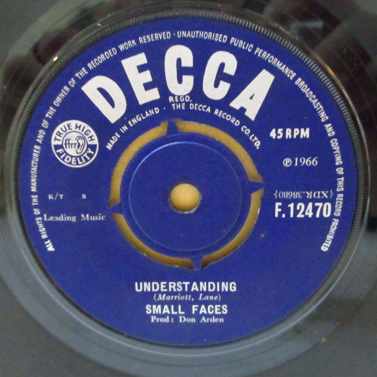 SMALL FACES (スモール・フェイセス) - All Or Nothing (UK '66 オリジナル「ラウンド・センター」 7インチ+カンパニースリーブ)