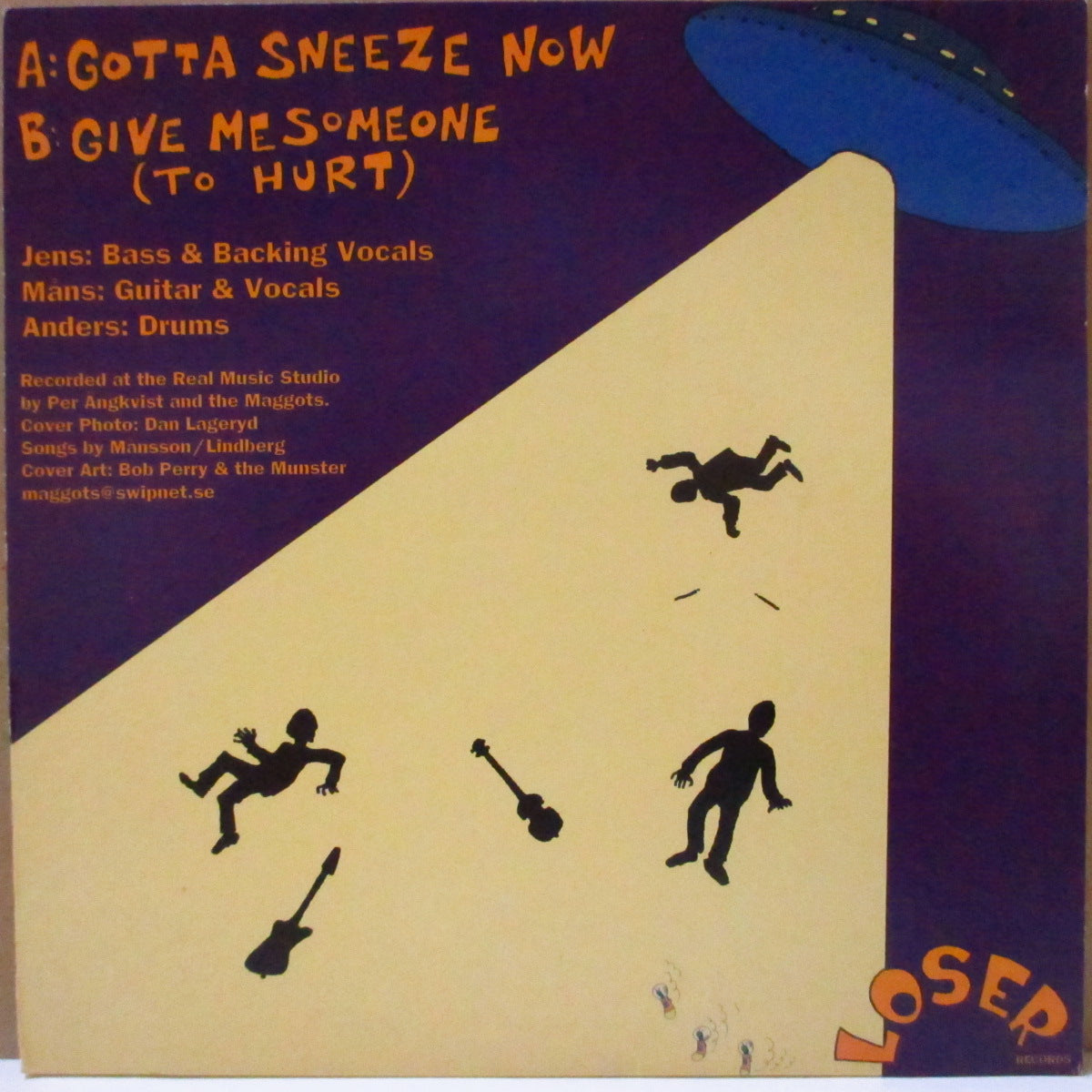 MAGGOTS, THE (ザ・マゴッツ) - Gotta Sneeze Now (Sweden '00 オリジナル 7インチ/光沢固紙ジャケ)