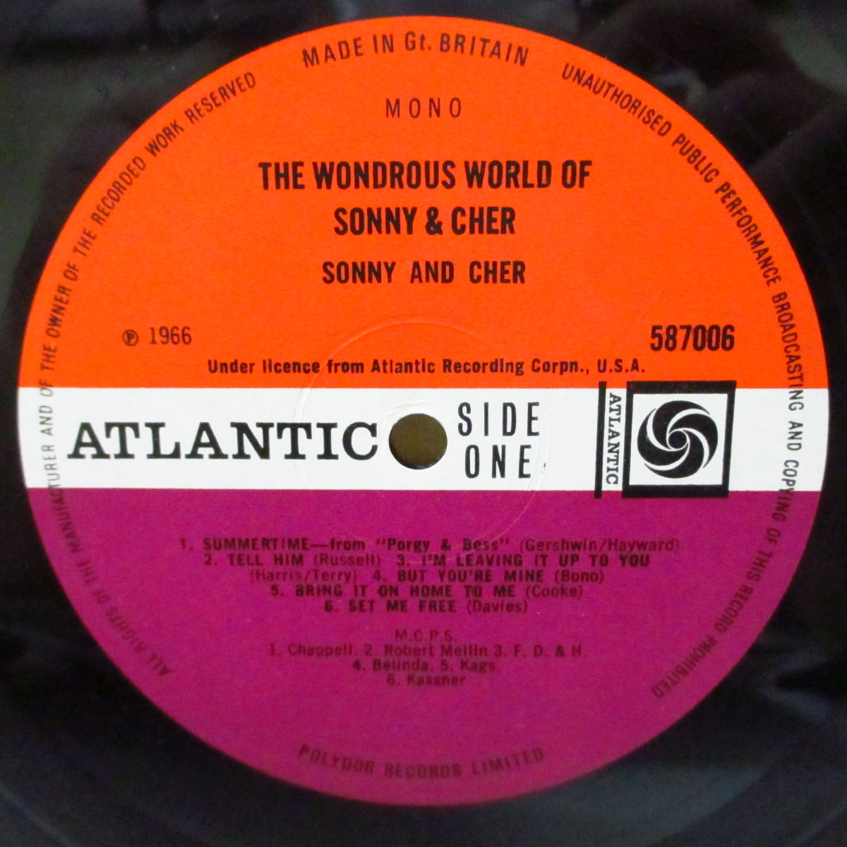 SONNY & CHER (ソニーとシェール) - The Wondrous World Of Sonny & Cher (UK '66 オリジナル・モノラル LP/表面コーティング・ジャケ) 名作2ndアルバム!