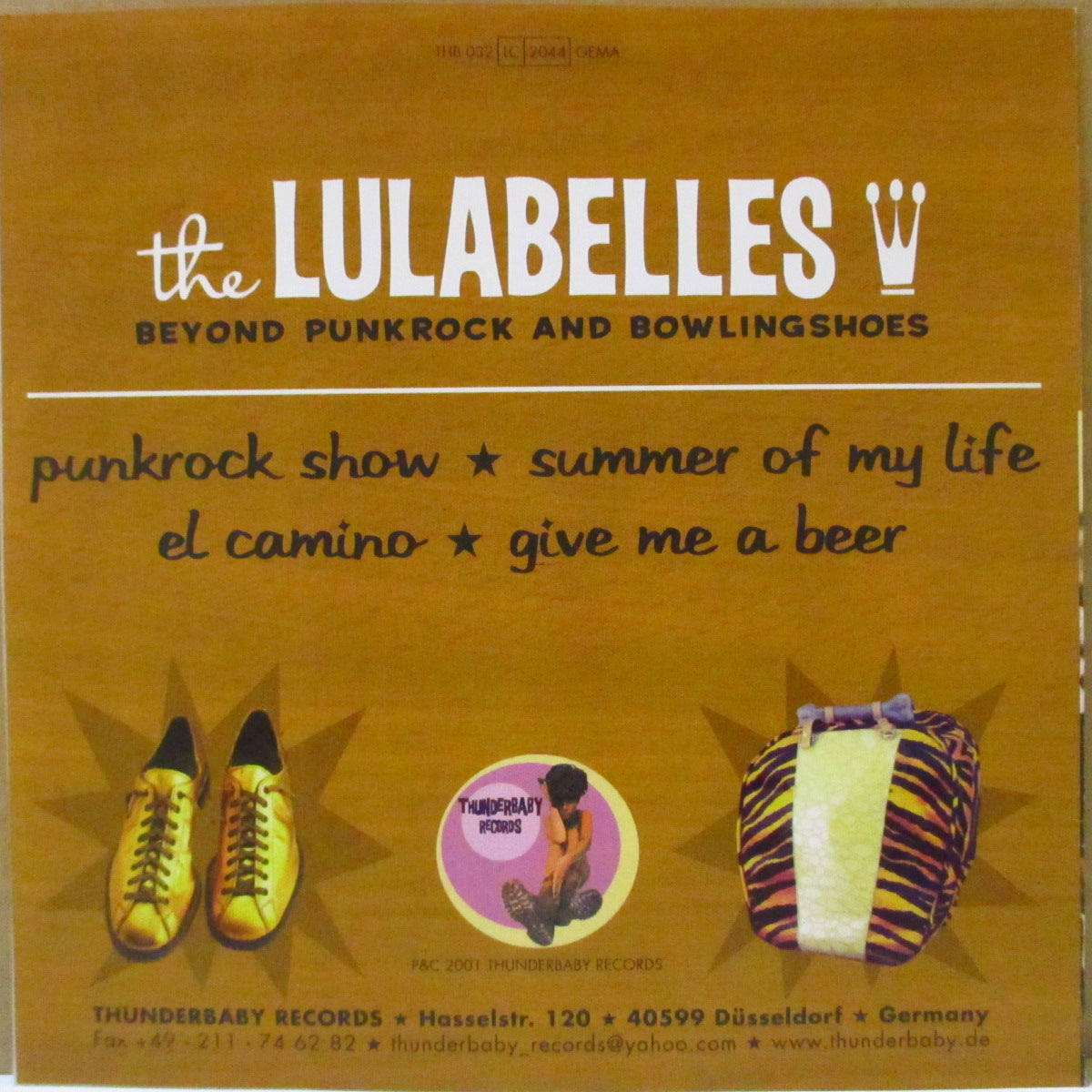 LULABELLES, THE (ザ・ルラベルズ) - Beyond Punkrock And Bowlingshoes (German '01 限定4曲入り「白盤」 7インチ/光沢ソフト紙ジャケ)