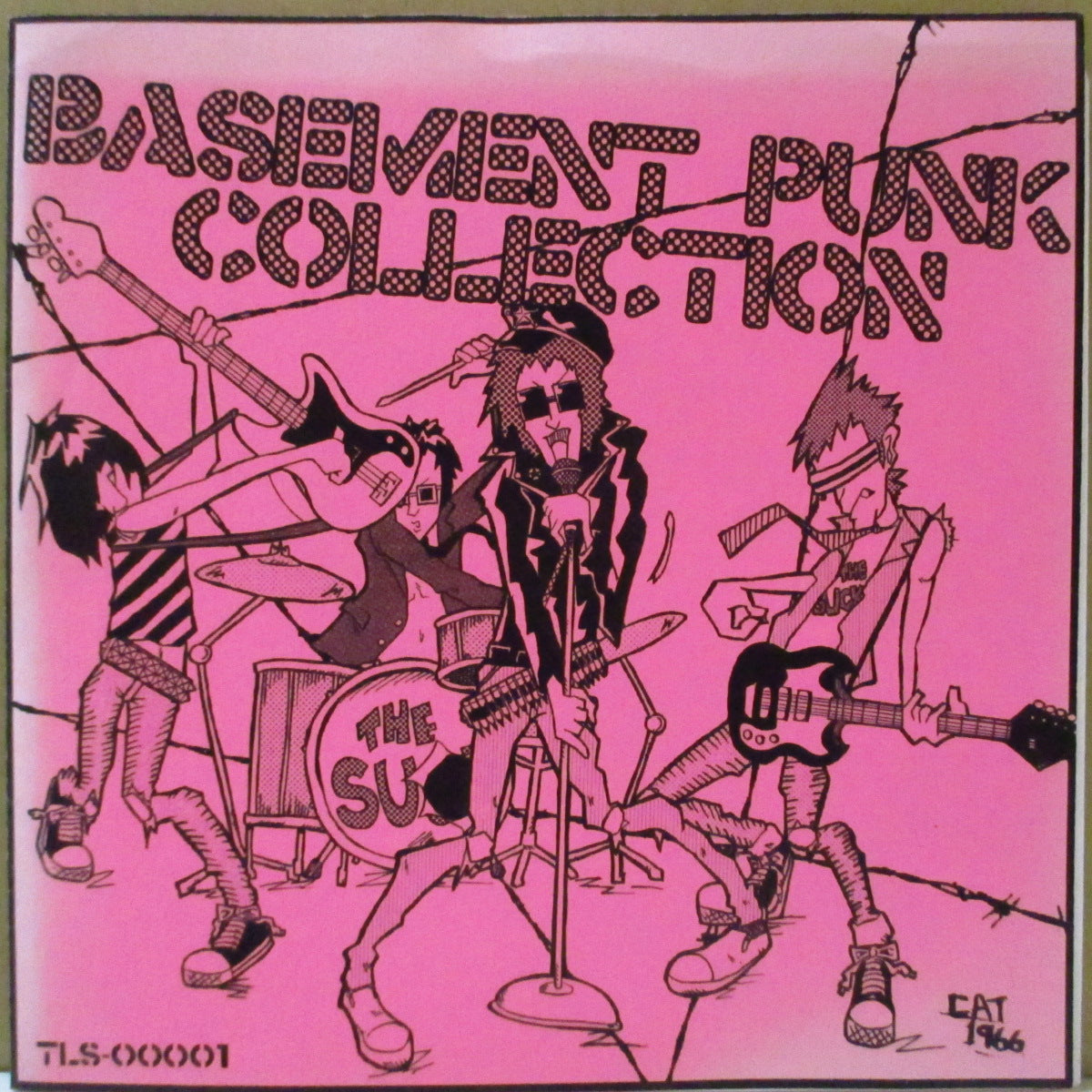 V.A. ('00s 日本・ガレージパンク/パンクロック・コンピ) - Basement Punk Collection (Japan '07 オリジナル33回転4曲入り 7インチ/マットソフト紙ジャケ)