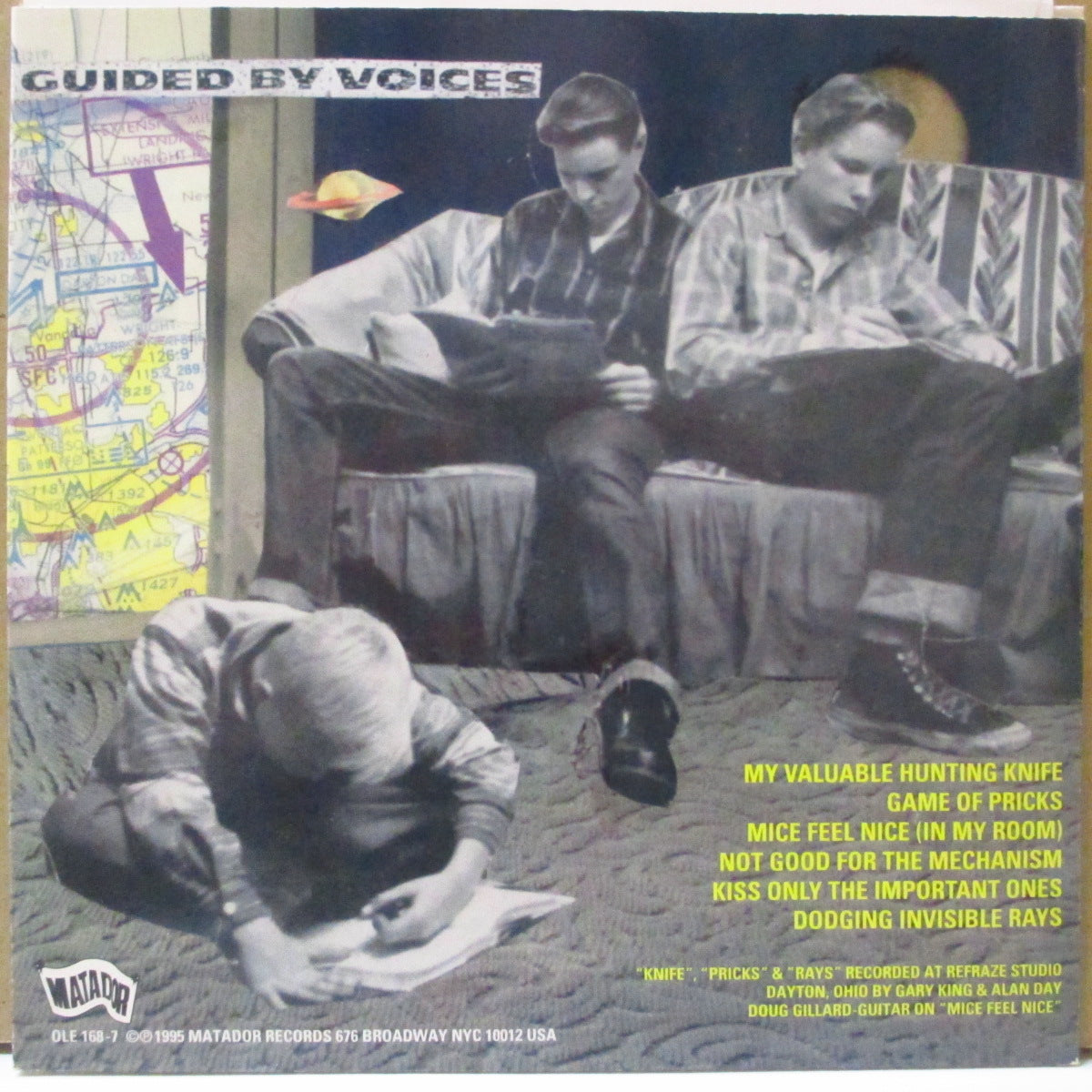 GUIDED BY VOICES (ガイデッド・バイ・ヴォイシズ) - Tigerbomb (US オリジナル 7インチ+レアステッカー付き光沢固紙ジャケ) '95年EP