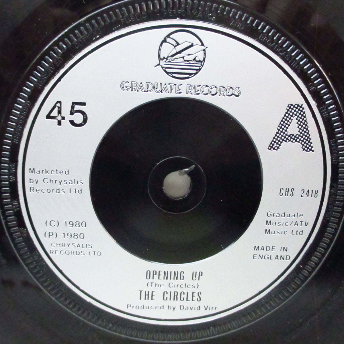CIRCLES, THE (ザ ・サークルズ) - Opening Up / Billy (UK '80 再発 7"+光沢固紙折り返しジャケ/CHS 2418) '79年ファースト!