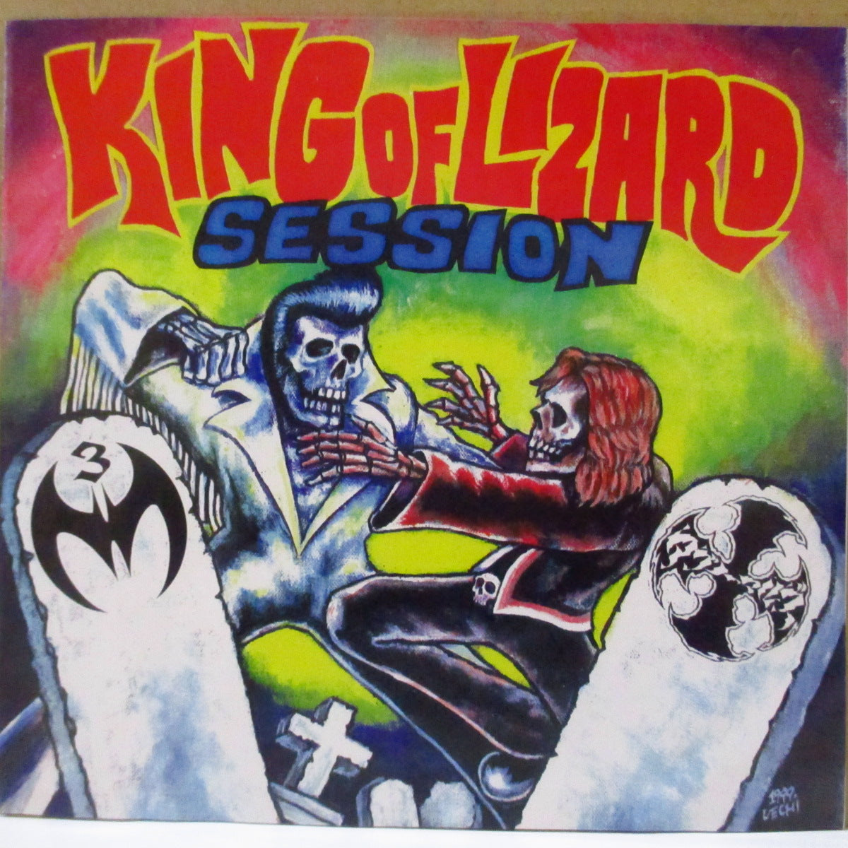 MAD 3 / ABNORMALS (マッド・スリー / アブノーマルズ) - King Of Lizard Session (Japan '99年 限定3,000枚A面のみ33回転スプリット 7インチ/光沢ソフト紙ジャケ)