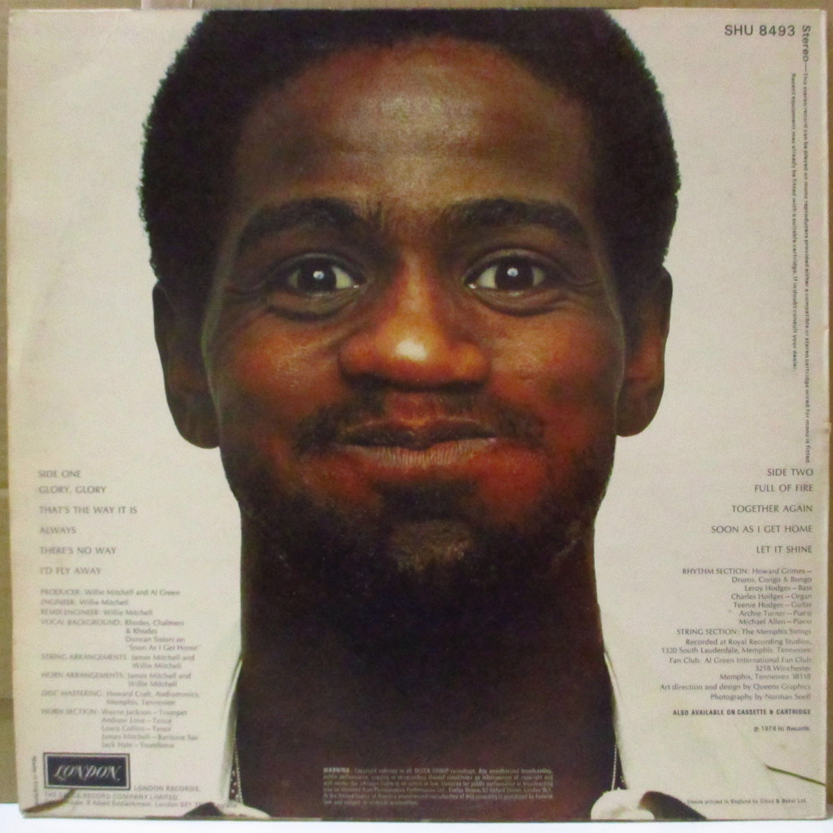 AL GREEN (アル・グリーン) - Full Of Fire (UK '76 オリジナル・ステレオ LP) クロスオーヴァー名作!