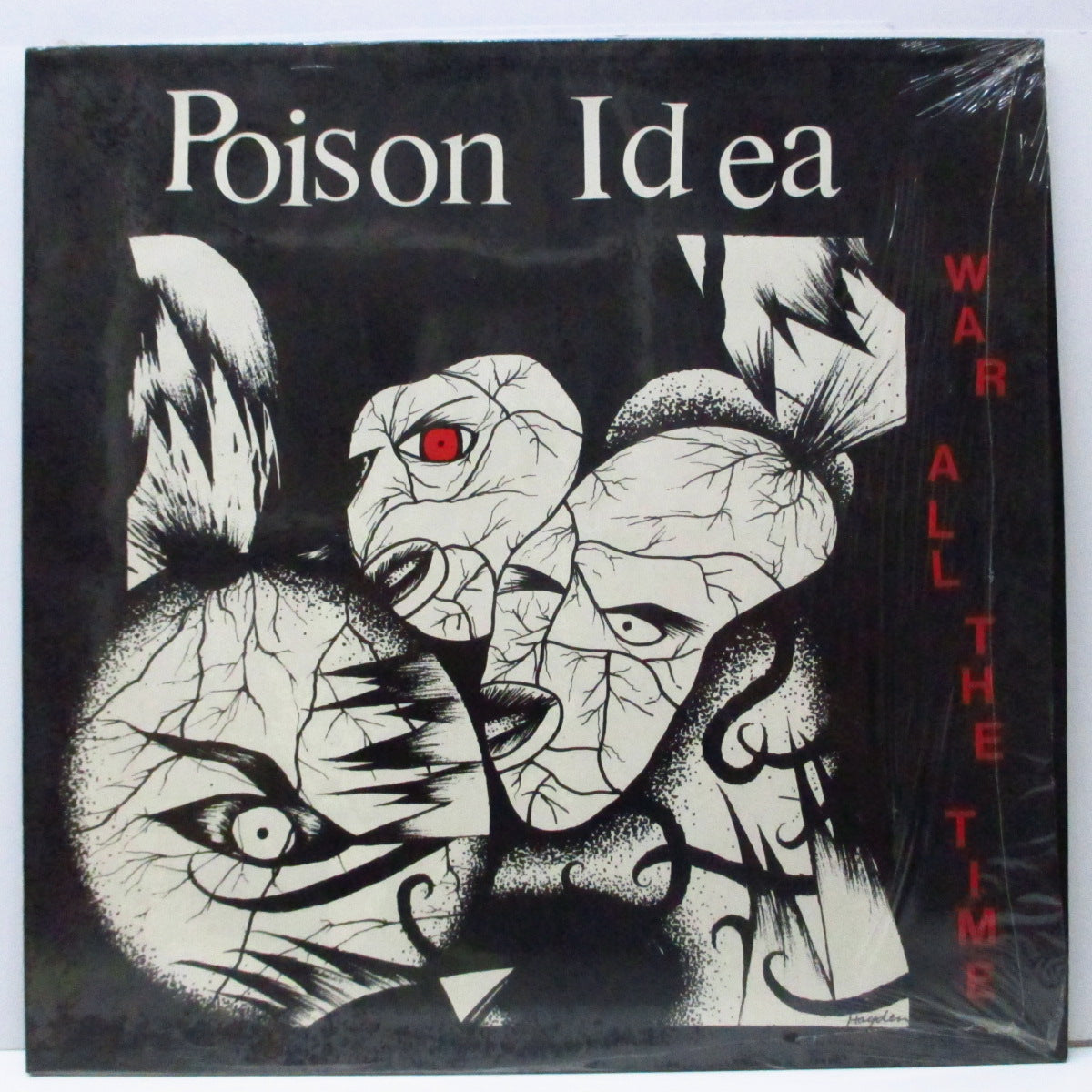 POISON IDEA (ポイズン・アイデア) - War All The Time (US オリジナル LP+インナー)'87年セカンド!