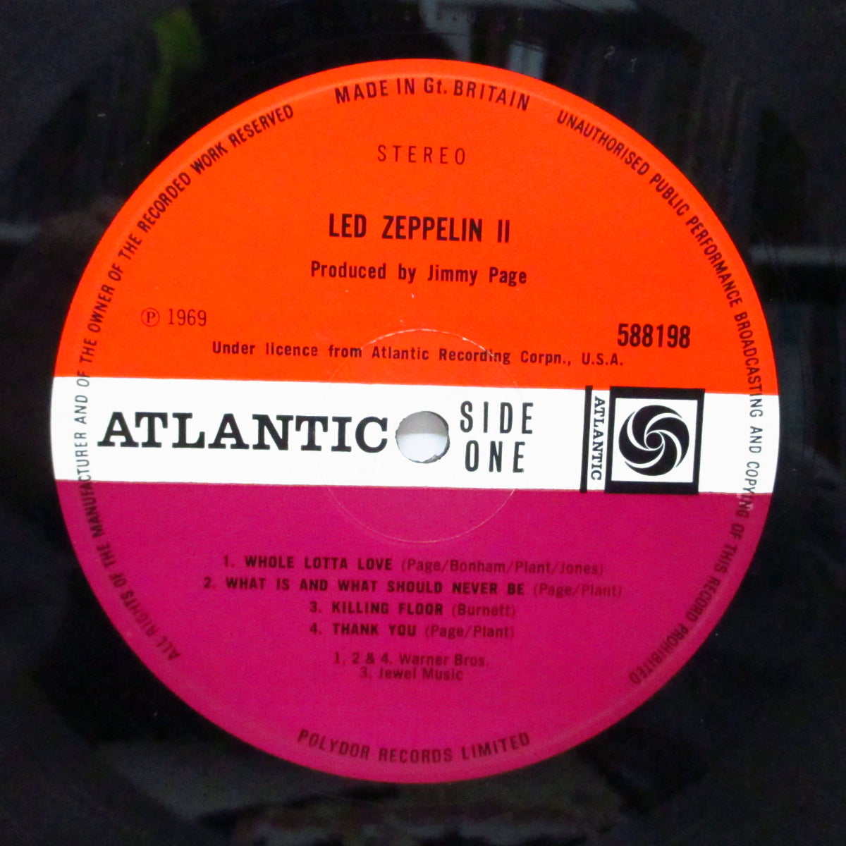 LED ZEPPELIN (レッド・ツェッペリン) - Led Zeppelin 2 (UK '69 セカンドプレス「レッド&マルーンラベ」 LP+見開ジャケ/Kiling Floor)