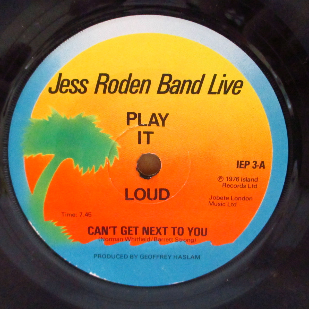 JESS RODEN BAND (ジェス・ローデン・バンド) - Live! (UK '76 オリジナル3曲入り 7インチ/光沢固紙ジャケ)