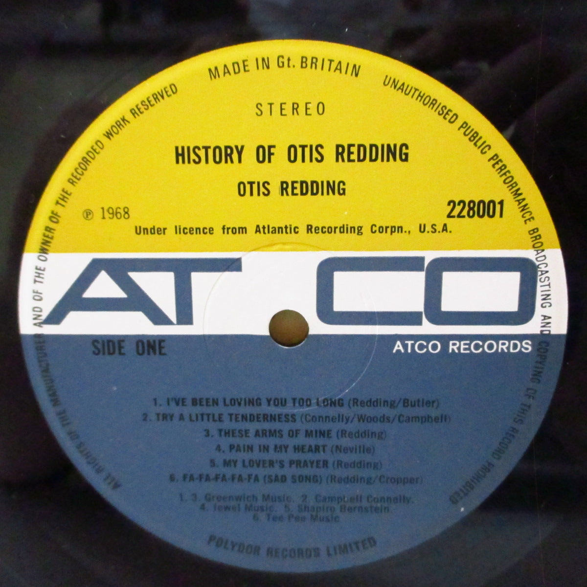 OTIS REDDING (オーティス・レディング) - History Of Otis Redding (UK '69「初回再発モノラル」LP/両面コーティングジャケ) 近年稀な美品!
