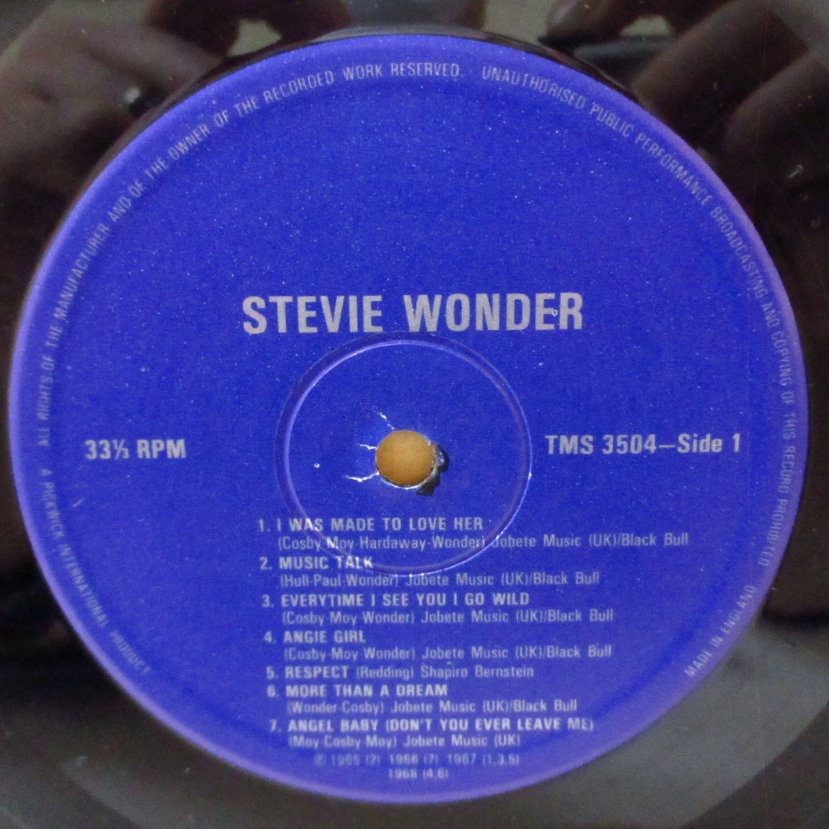 STEVIE WONDER (スティーヴィー・ワンダー) - Uptight (UK '82 オリジナル・ステレオ LP/表面コーティング・ジャケ)英国、カナダ、スウェーデンのみで発表の独自コンピ。近年稀な美品