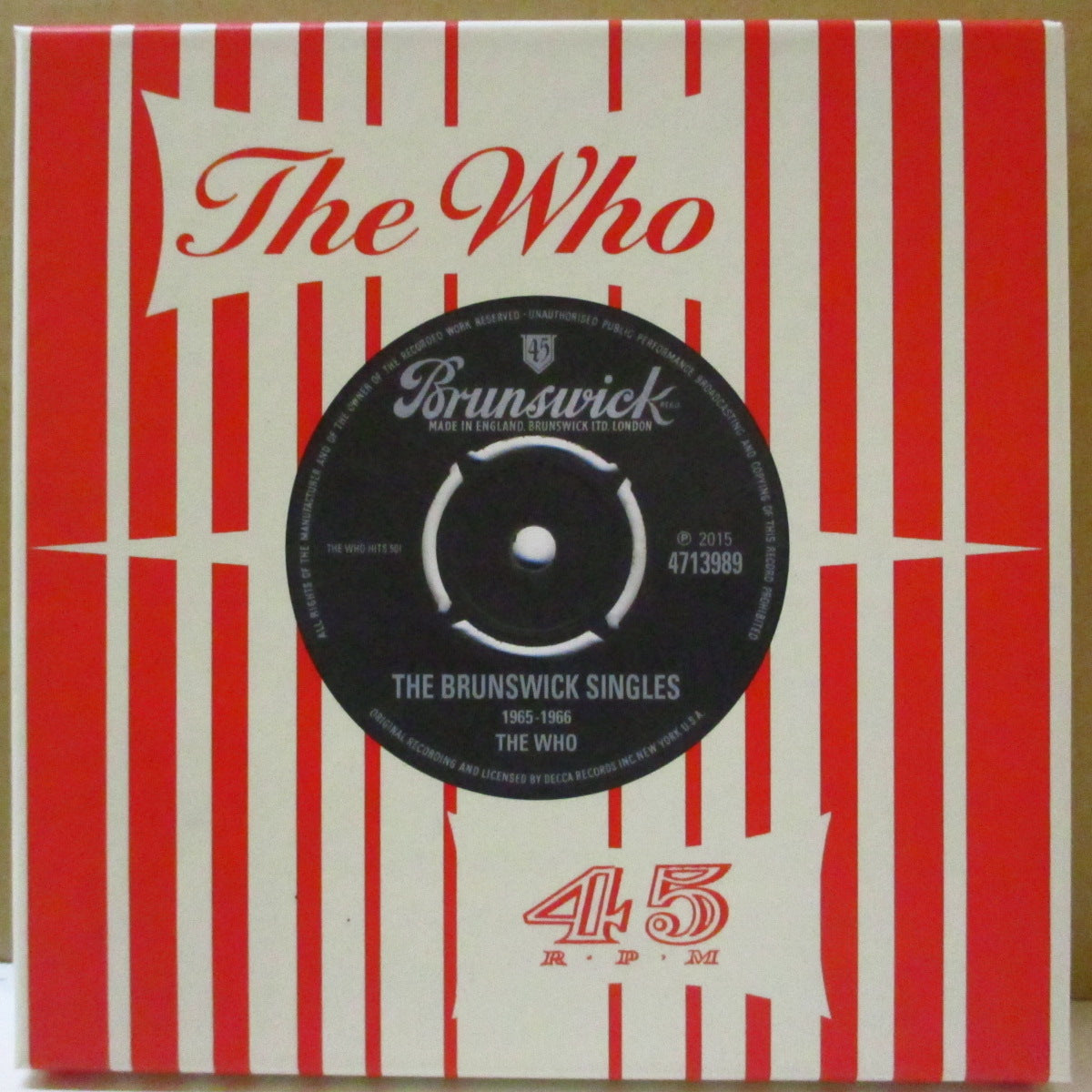 WHO (フー) - The Brunswick Singles - 1965-1966 (Worldwide '15 限定再発 8x7インチ・ボックスセット+ブックレット, カンパニースリーブ)