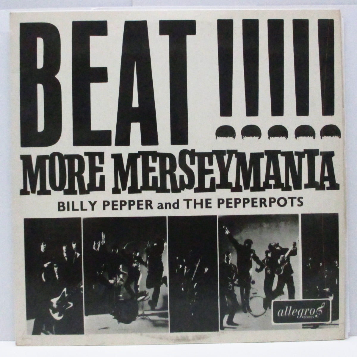 BILLY PEPPER AND THE PEPPERPOTS (ビリー・ペッパー&ザ・ペッパーポッツ) - Beat !! More Merseymania (UK Allegro社オリジナル LP/表面コーティング2面折り返ジャケ)