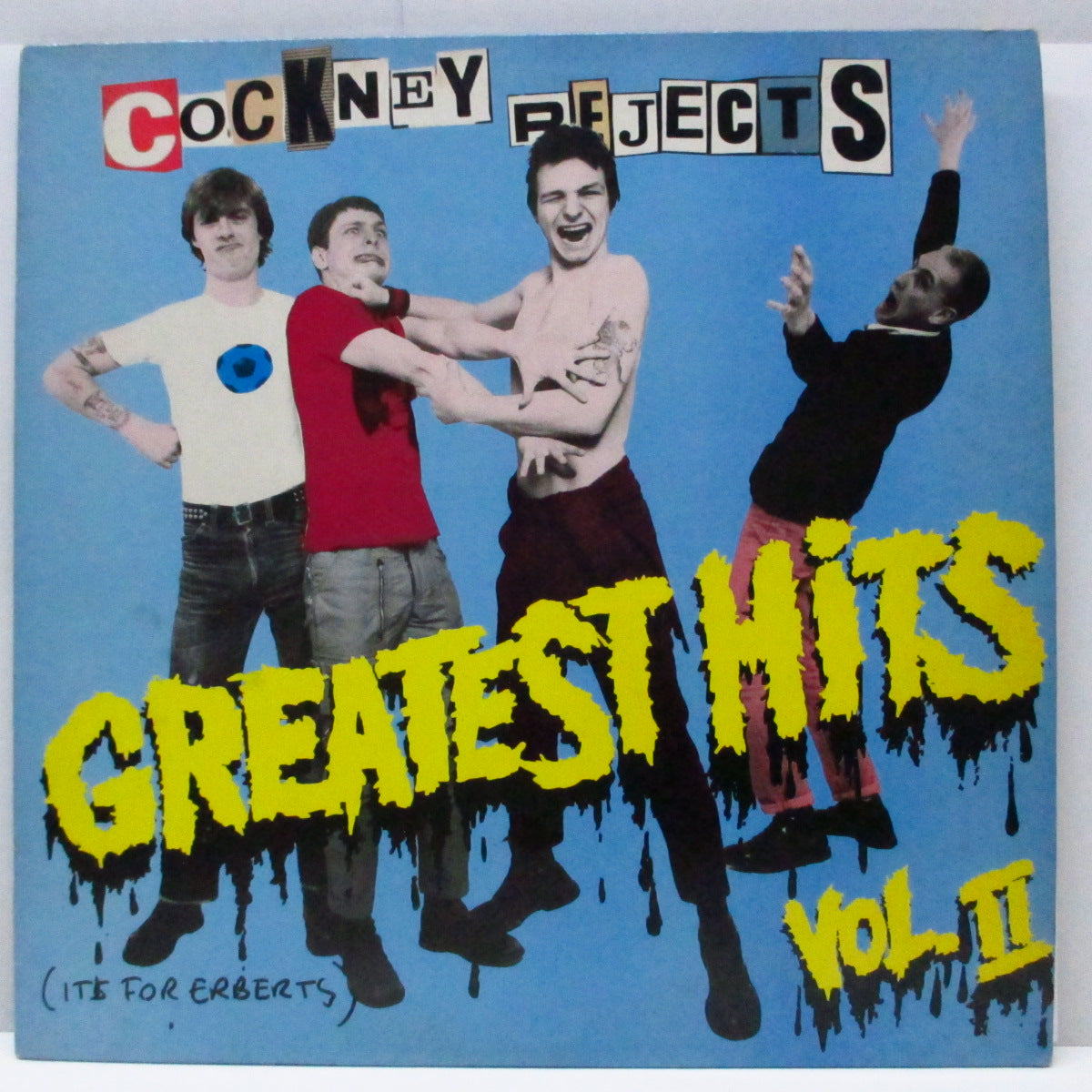 COCKNEY REJECTS (コックニー・リジェクツ) - Greatest Hits Vol.2 (UK '87 再発「青ラベ」LP+インナー、ポスター/バーコ有ジャケ)'80年セカンド!