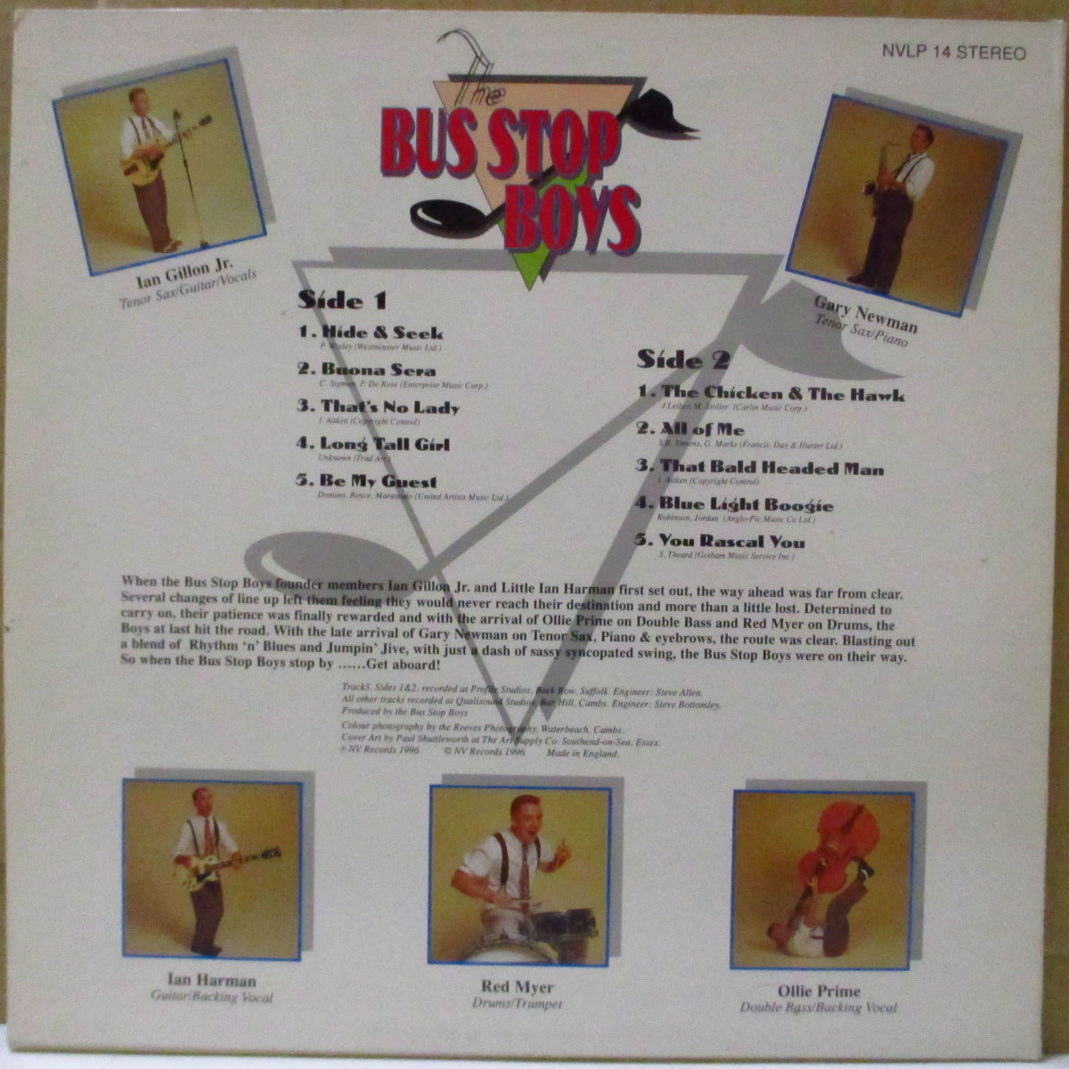 BUS STOP BOYS, THE (ザ・バス・ストップ・ボーイズ) - Jive Time (UK '96 オリジナル33回転10曲入り10インチ) '96年1stアルバム