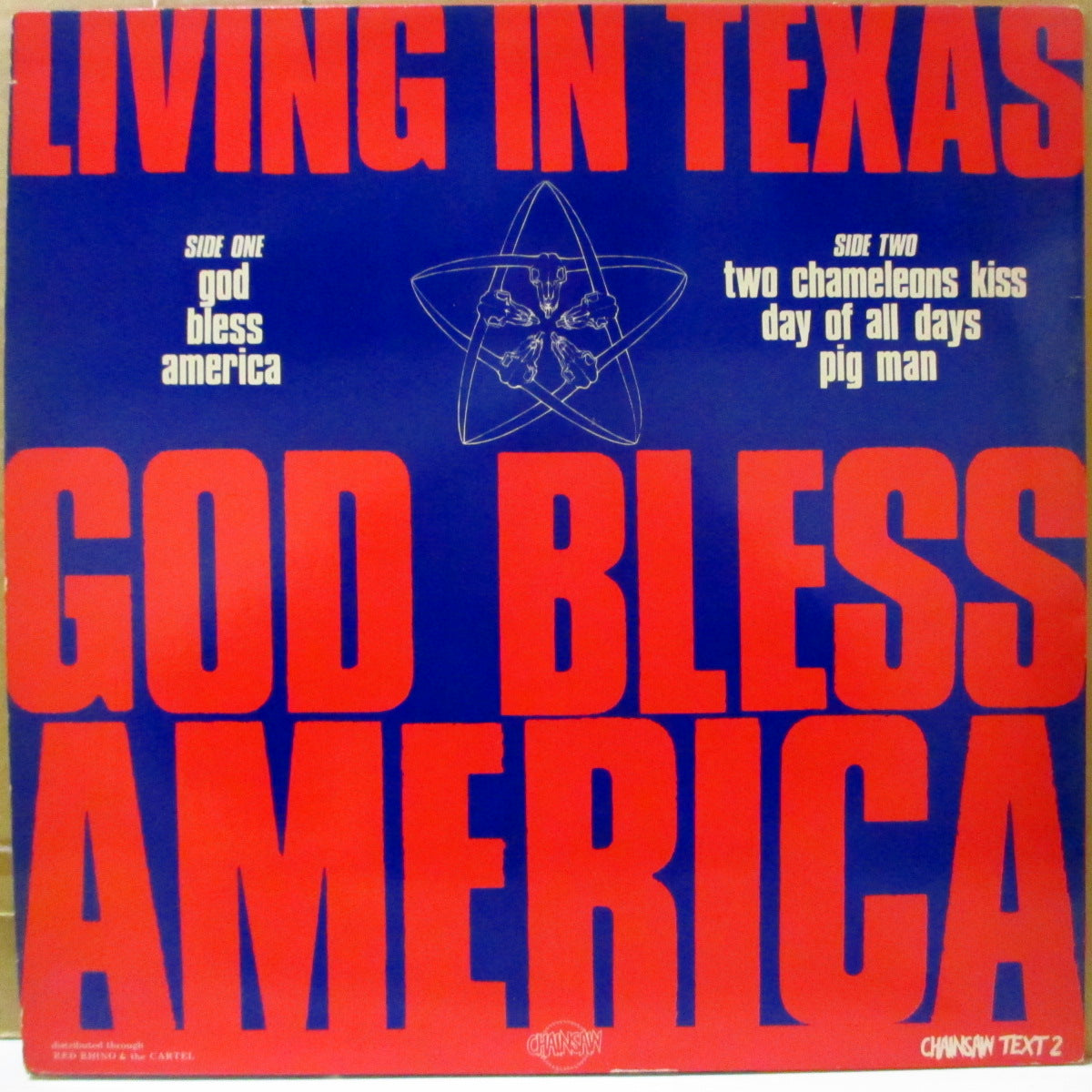 LIVING IN TEXAS (リヴィング・イン・テキサス) - God Bless America +3 (UK '84 オリジナル4曲入り 12インチ)