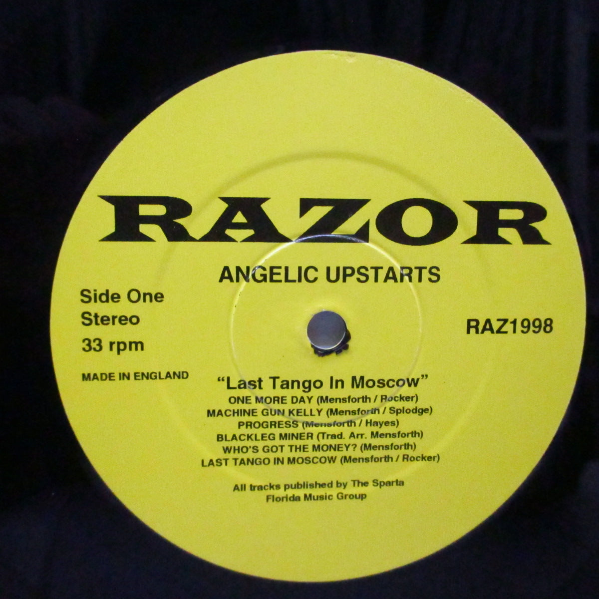 ANGELIC UPSTARTS (エンジェリック・アップスターツ) - Last Tango In Moscow (UK '96 再発「黄色ラベ」LP/AZ1998)