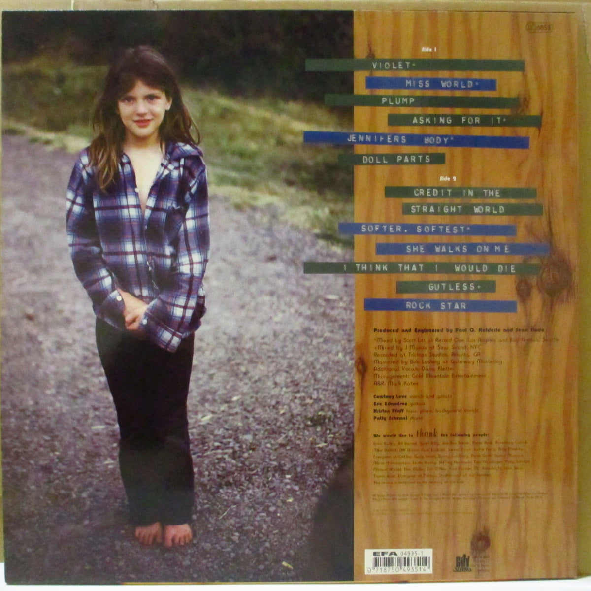 HOLE (ホール) - Live Through This (German オリジナル「黒ハートラベ・黒盤」 LP) '94年2ndアルバム、美品!