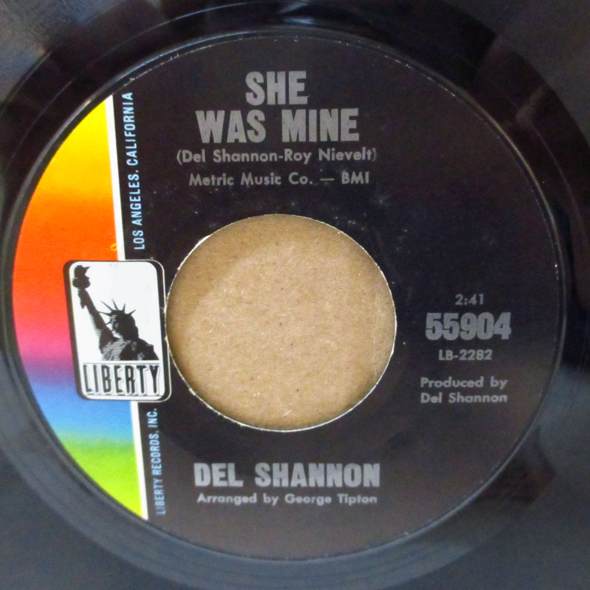 DEL SHANNON (デル・シャノン) - Under My Thumb (US '66 オリジナル7インチ)ストーンズ名曲の絶妙カバー!