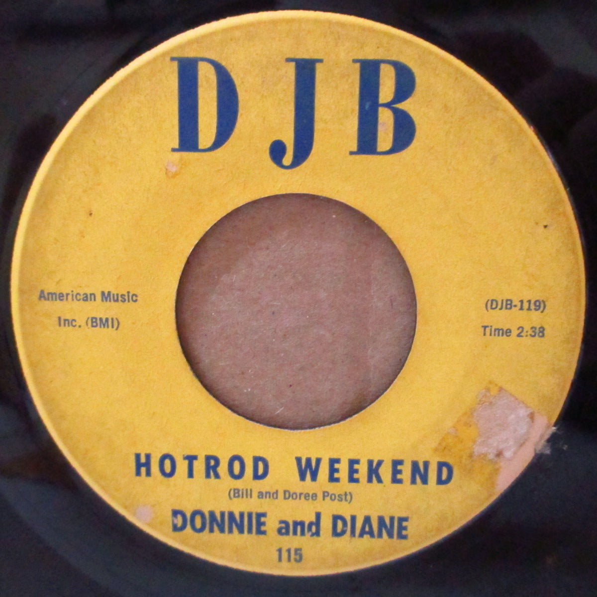 DONNIE and DIANE (ドニー・アンド・ダイアン) - Hotrod Weekend (US '64 オリジナル7インチ)ホットロッド・R&R と、ロカビリー・ジャイバー