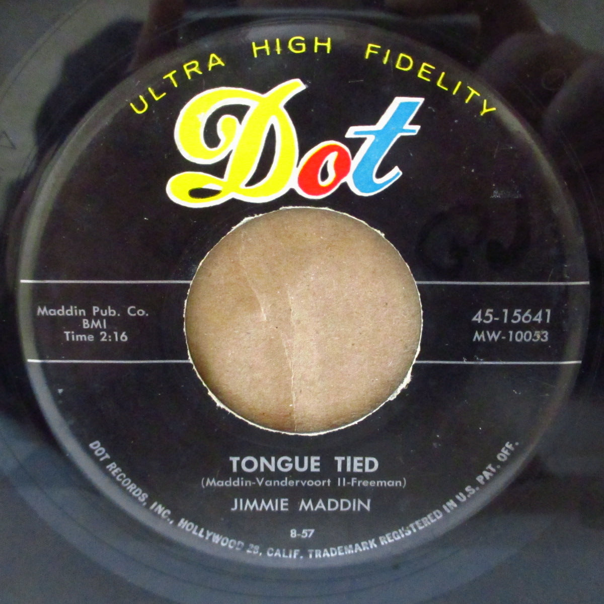JIMMIE MADDIN (ジミー・マーディン) - Tongue Tied / You Know (US '57 オリジナル7インチ) ルイ・プリマ調スウィング・ポップ!