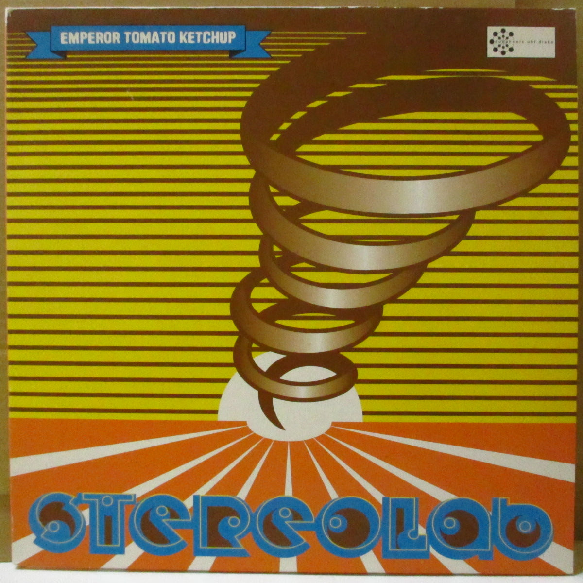 STEREOLAB (ステレオラブ) - Emperor Tomato Ketchup (UK '96 限定「ラメ入り黄盤」 2xLP/光沢見開きジャケ) 4thアルバム