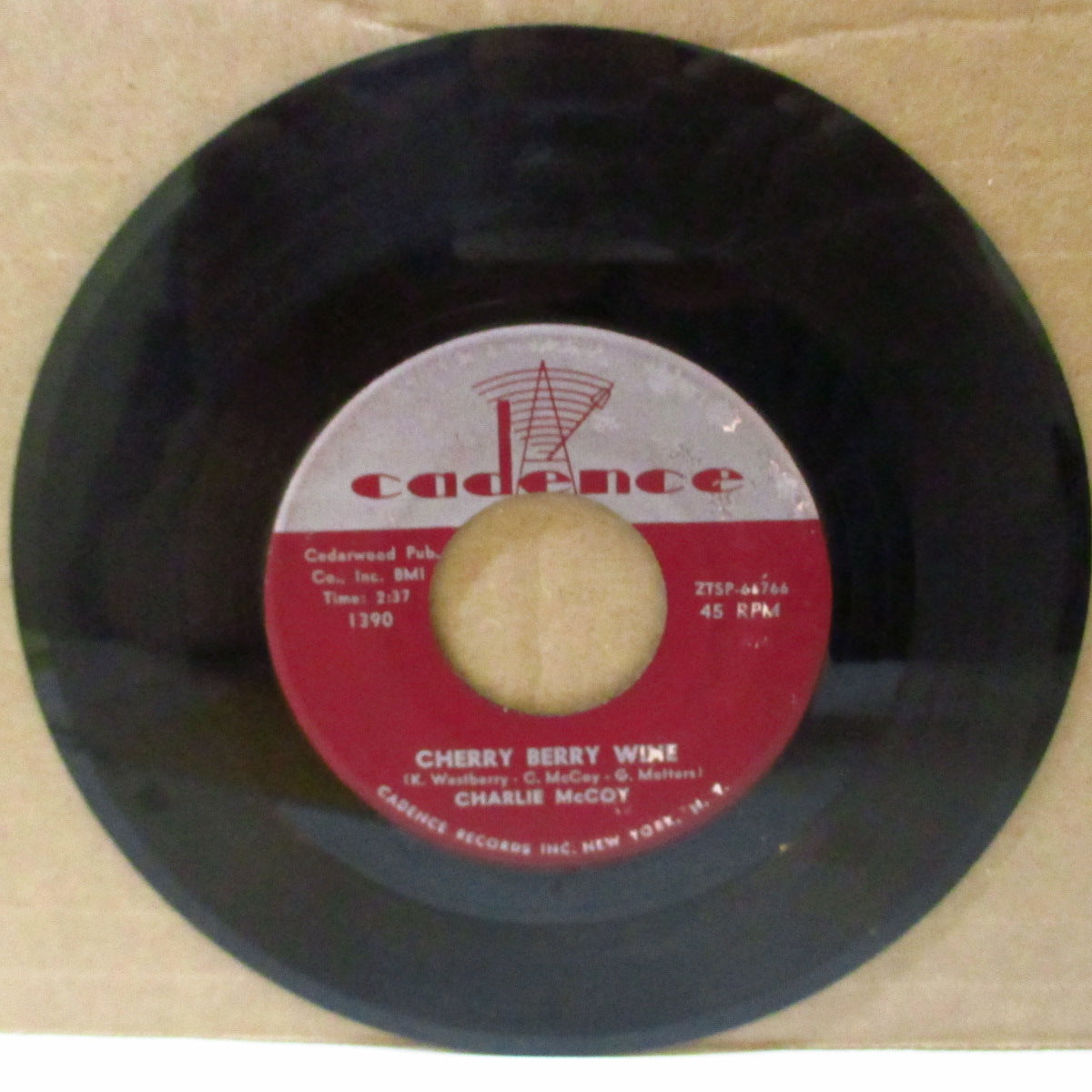 CHARLIE McCOY (チャーリーマッコイ) - Cherry Berry Wine (US '60 オリジナル 7インチ)ポップコーン名曲!