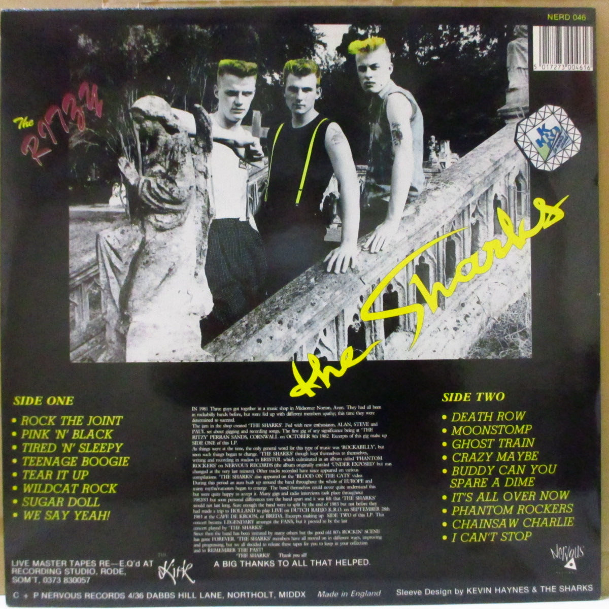 SHARKS (シャークス) - First & Last - Live (UK オリジナル LP) '88年ライブ・コンピレーション