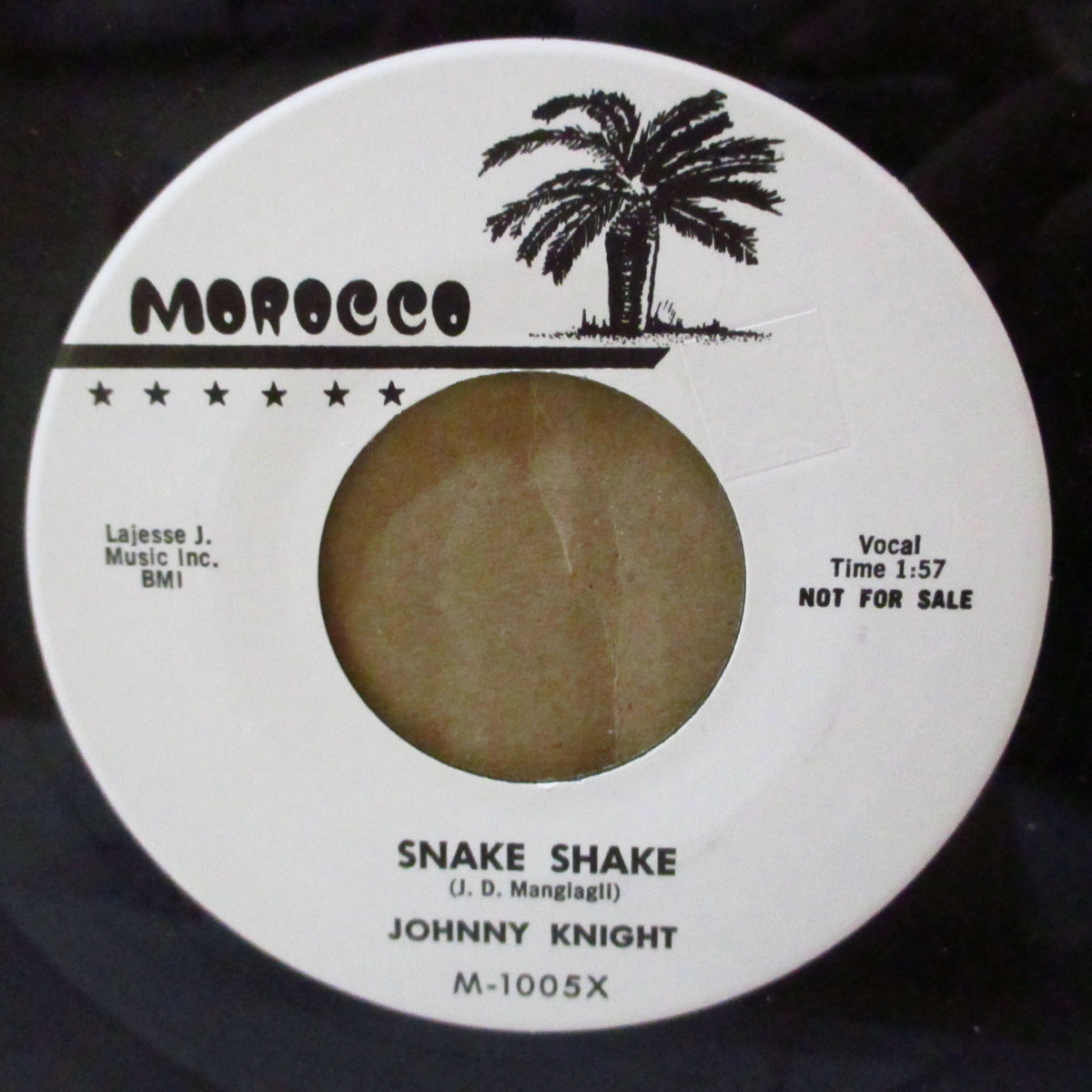 JOHNNY KNIGHT (ジョニー・ナイト) - Rock & Roll Guitar / Snake Shake (US 90's 限定リプロ7インチ)ワイルド・ロカビリー・クラシック!