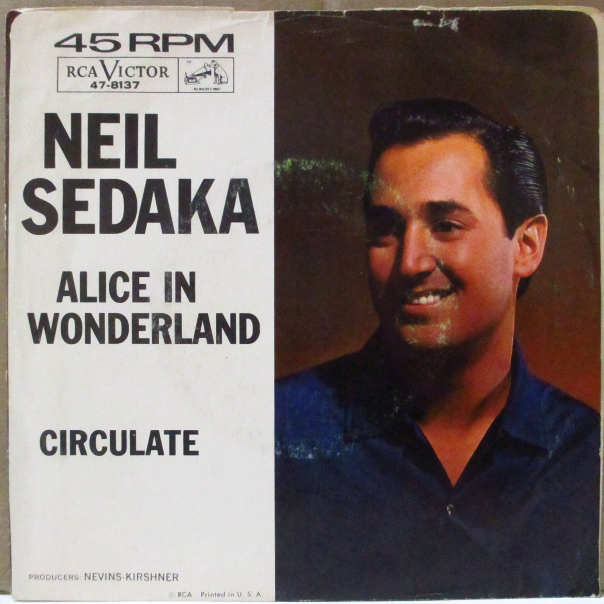 NEIL SEDAKA (ニール・セダカ) - Alice In Wonderland (US '63 ジャケ付オリジナル7インチ)美メロ・ティーンポップ!