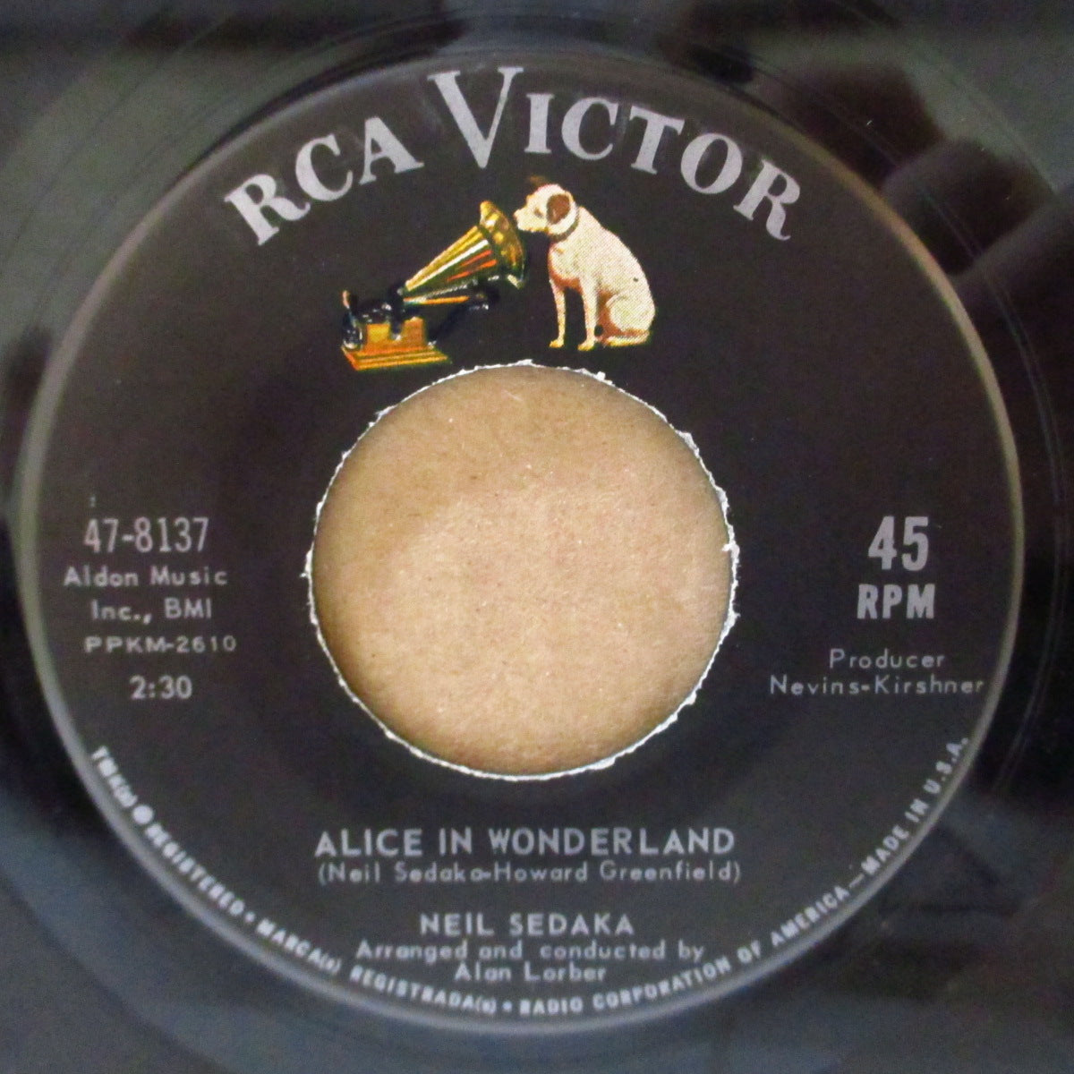 NEIL SEDAKA (ニール・セダカ) - Alice In Wonderland (US '63 ジャケ付オリジナル7インチ)美メロ・ティーンポップ!
