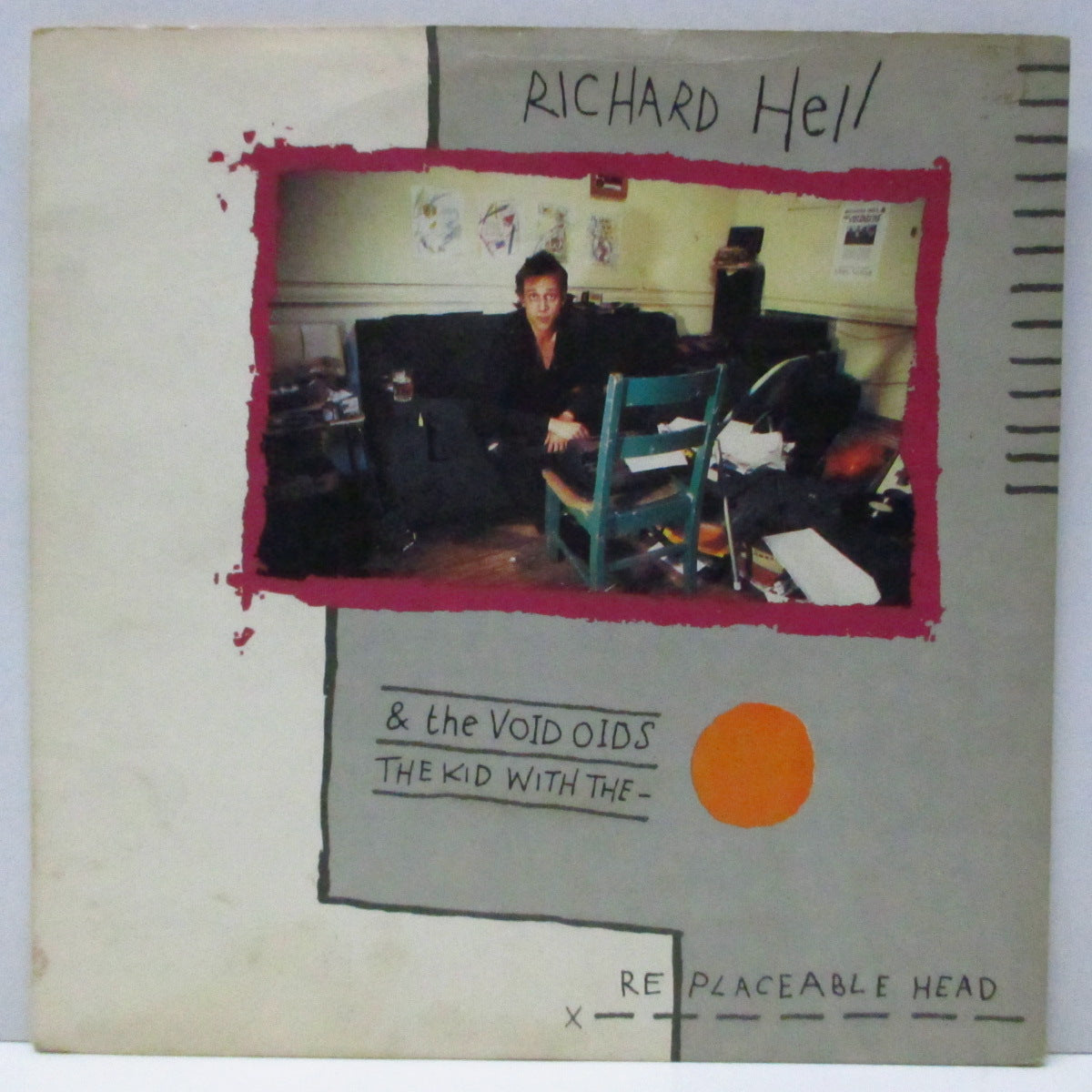 RICHARD HELL & THE VOIDOIDS (リチャード・ヘル & ザ・ヴォイドイズ) - The Kid With The Replaceable Head (UK オリジナル 7"/光沢固紙折り返しジャケ)
