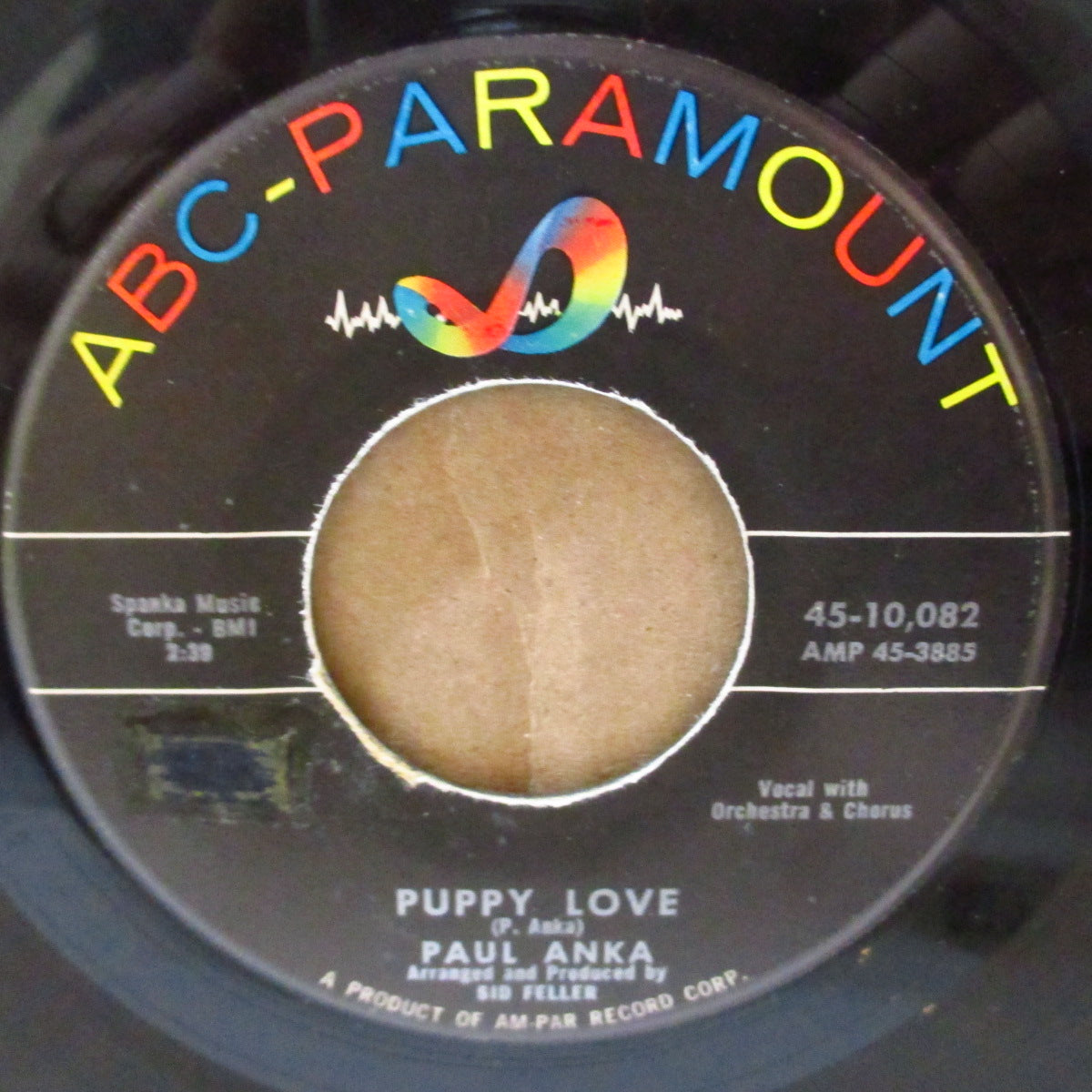 PAUL ANKA (ポール・アンカ) - Puppy Love (US '60 オリジナル 7インチ)哀愁美メロ・ティーン・バラッド& ラテン・ポップコーン調ティーン
