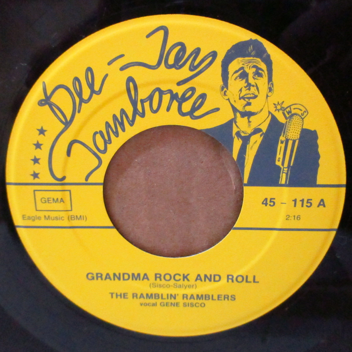 RAMBLIN' RAMBLERS, THE (ザ・ランブリン・ランブラーズ) - Grandma Rock And Roll (ドイツ 80's 限定再発ジャケ付き7インチ)'57年純ロカビリーシングル2作合体!