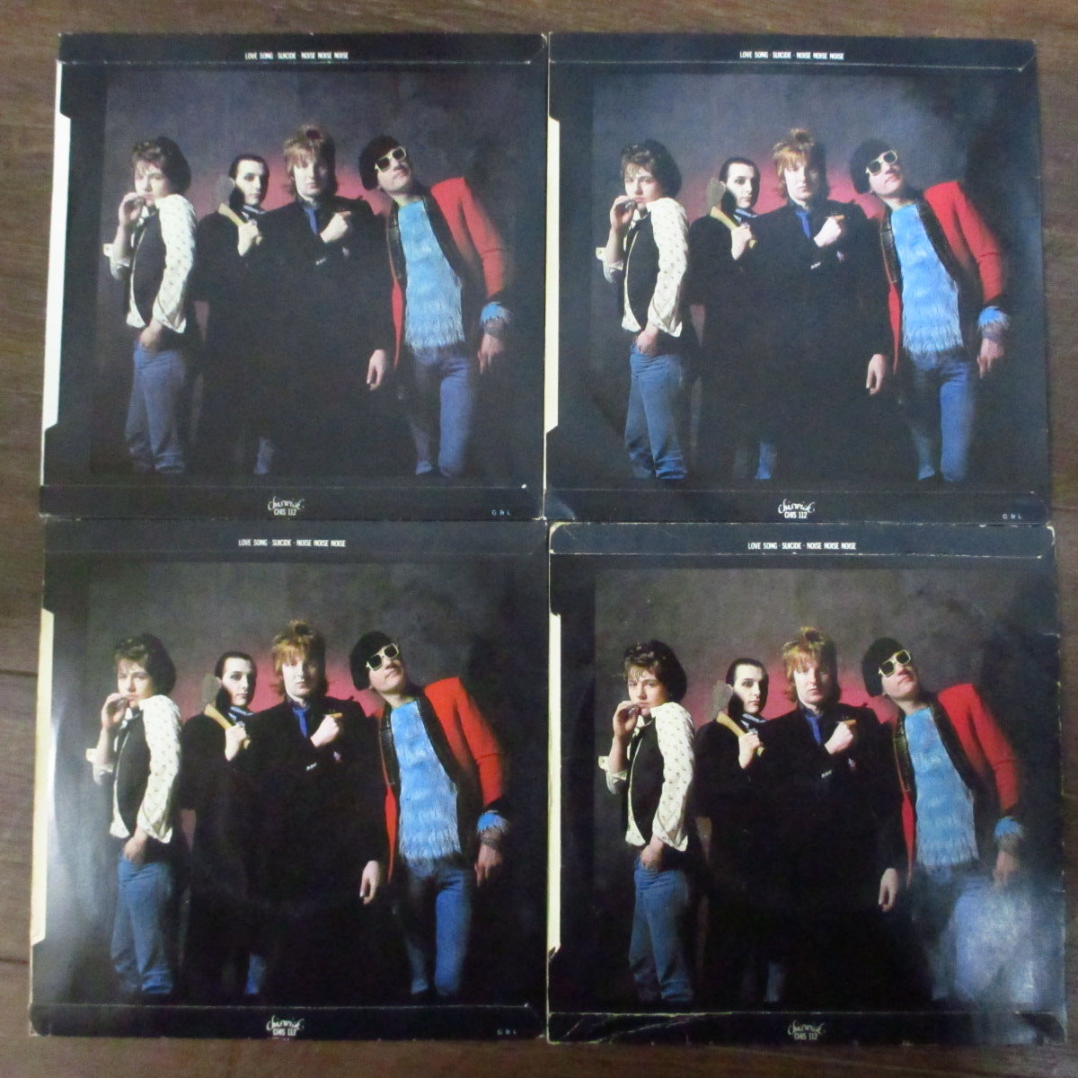 DAMNED, THE (ザ ・ダムド) - Love Song +2 (UK 限定「赤盤」7"x 4枚コンプリートセット/光沢固紙折り返しジャケ)